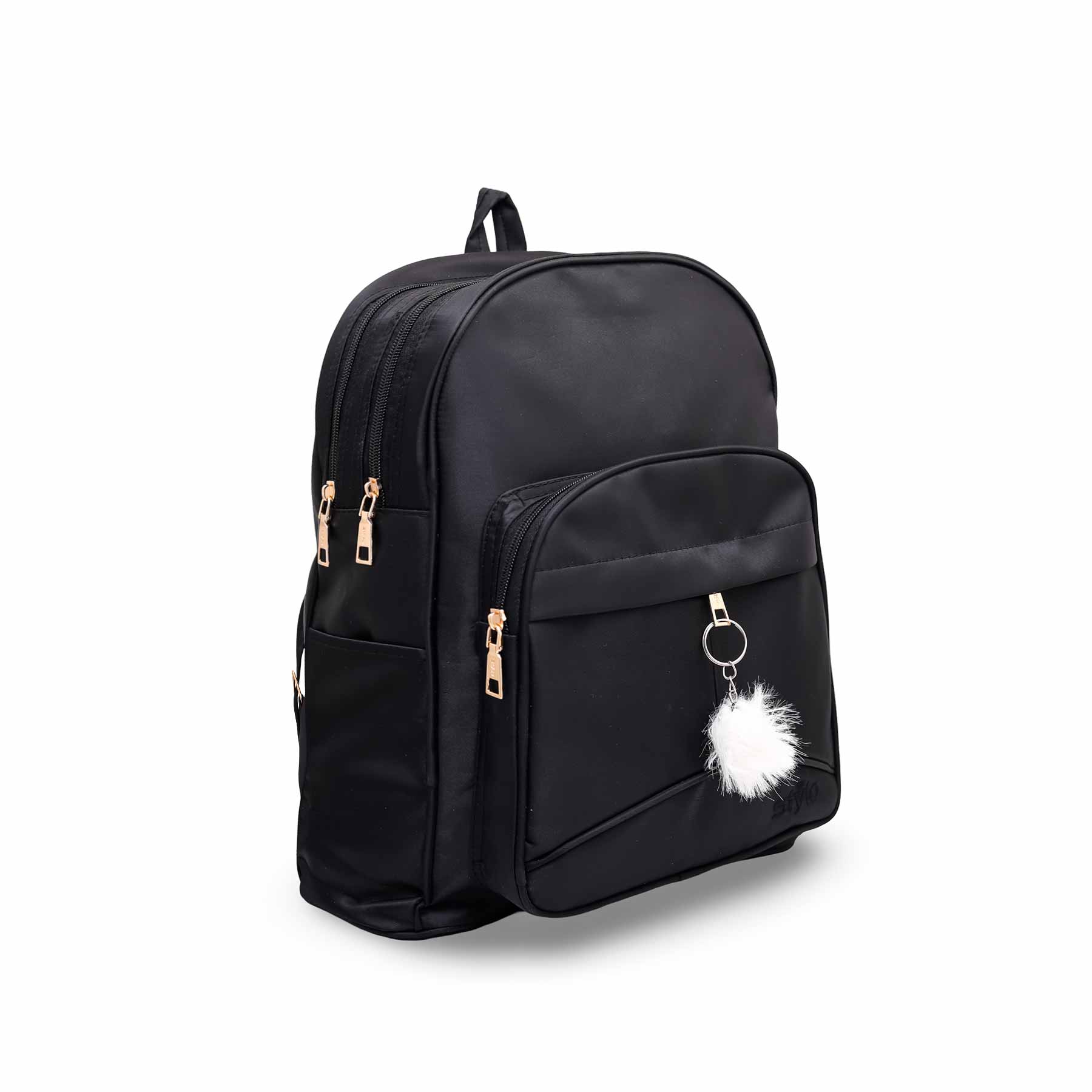 Black Casual Backpack P47444 - Image 2