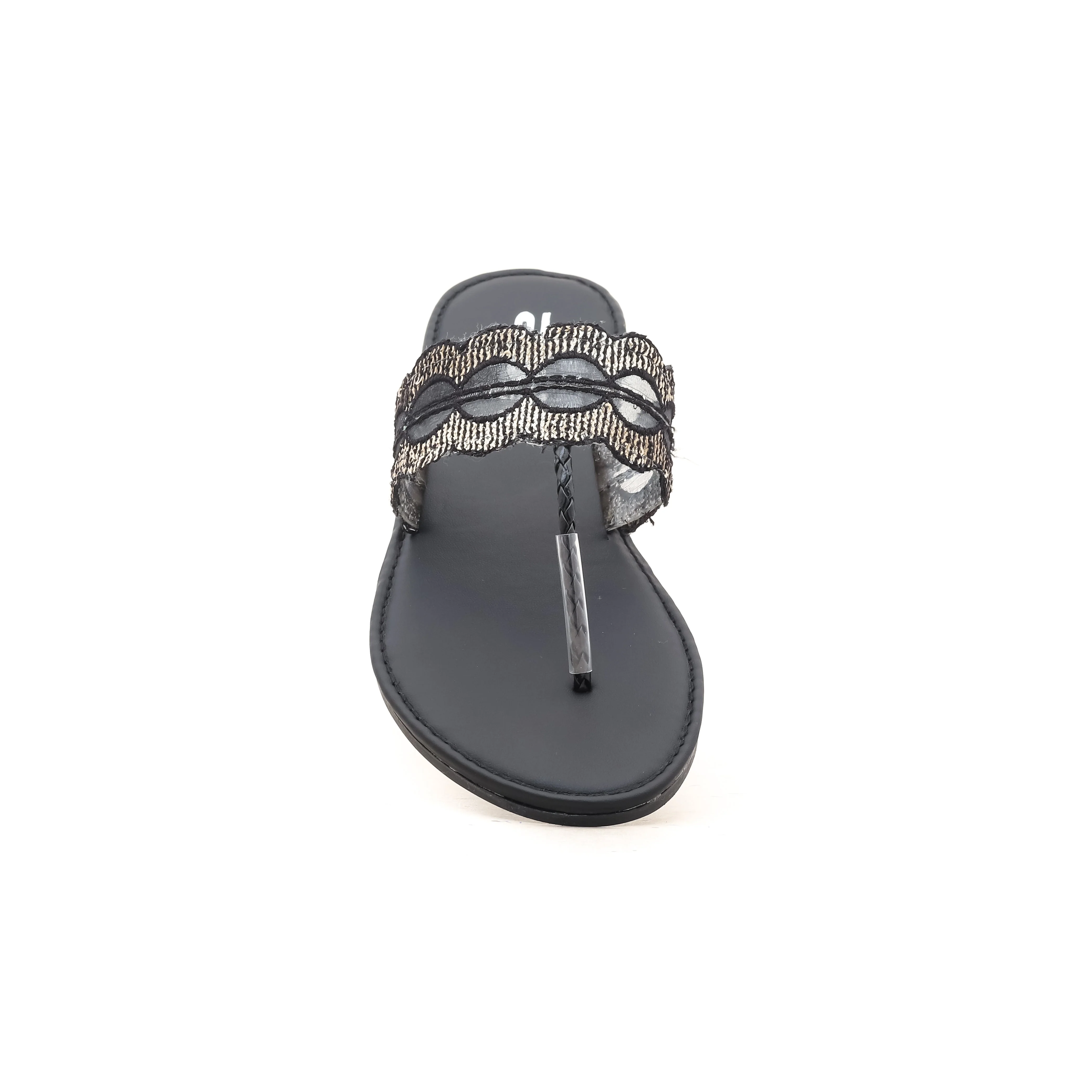 Black Casual Chappal CL1374 - Image 3