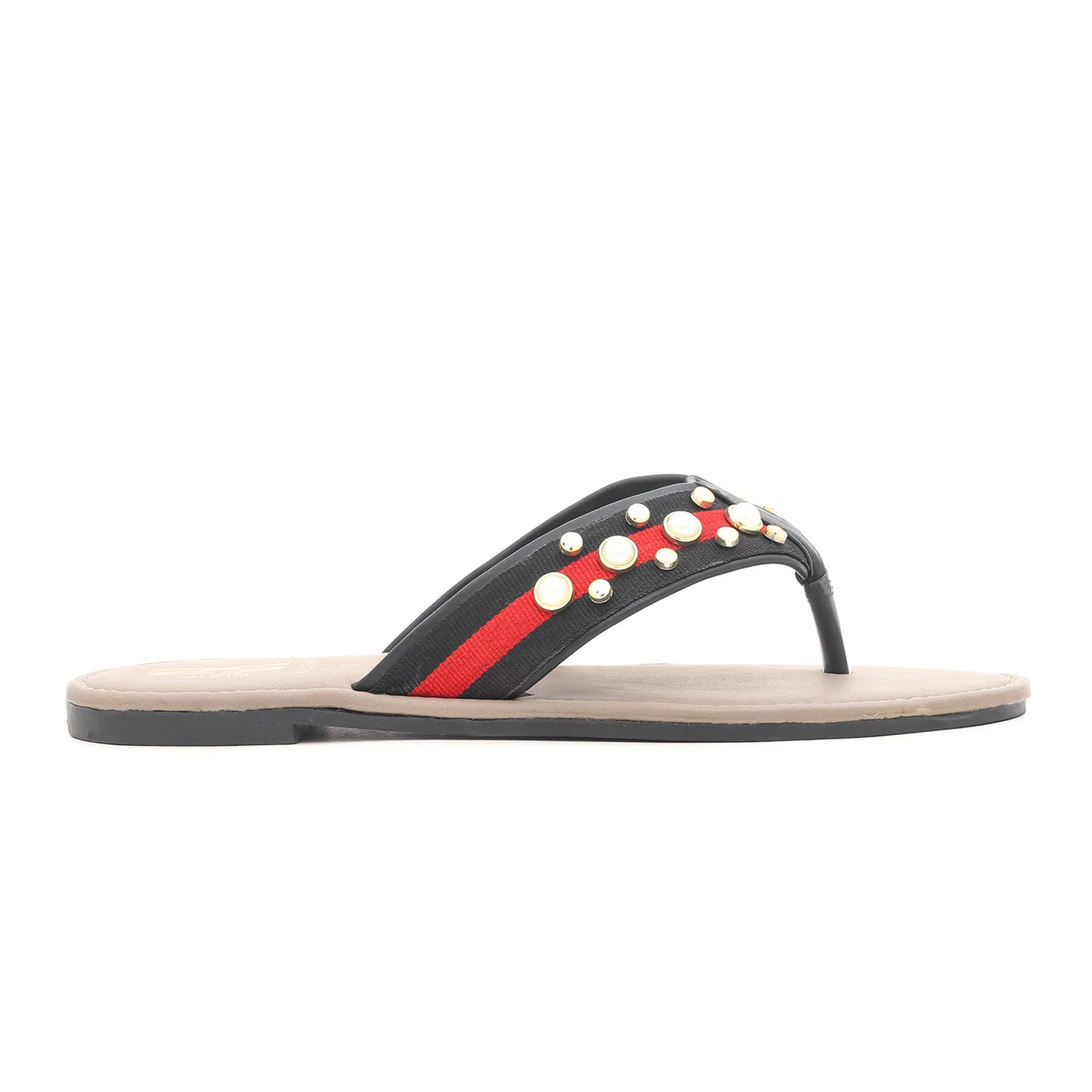 Black Casual Chappal CL1389 - Image 2