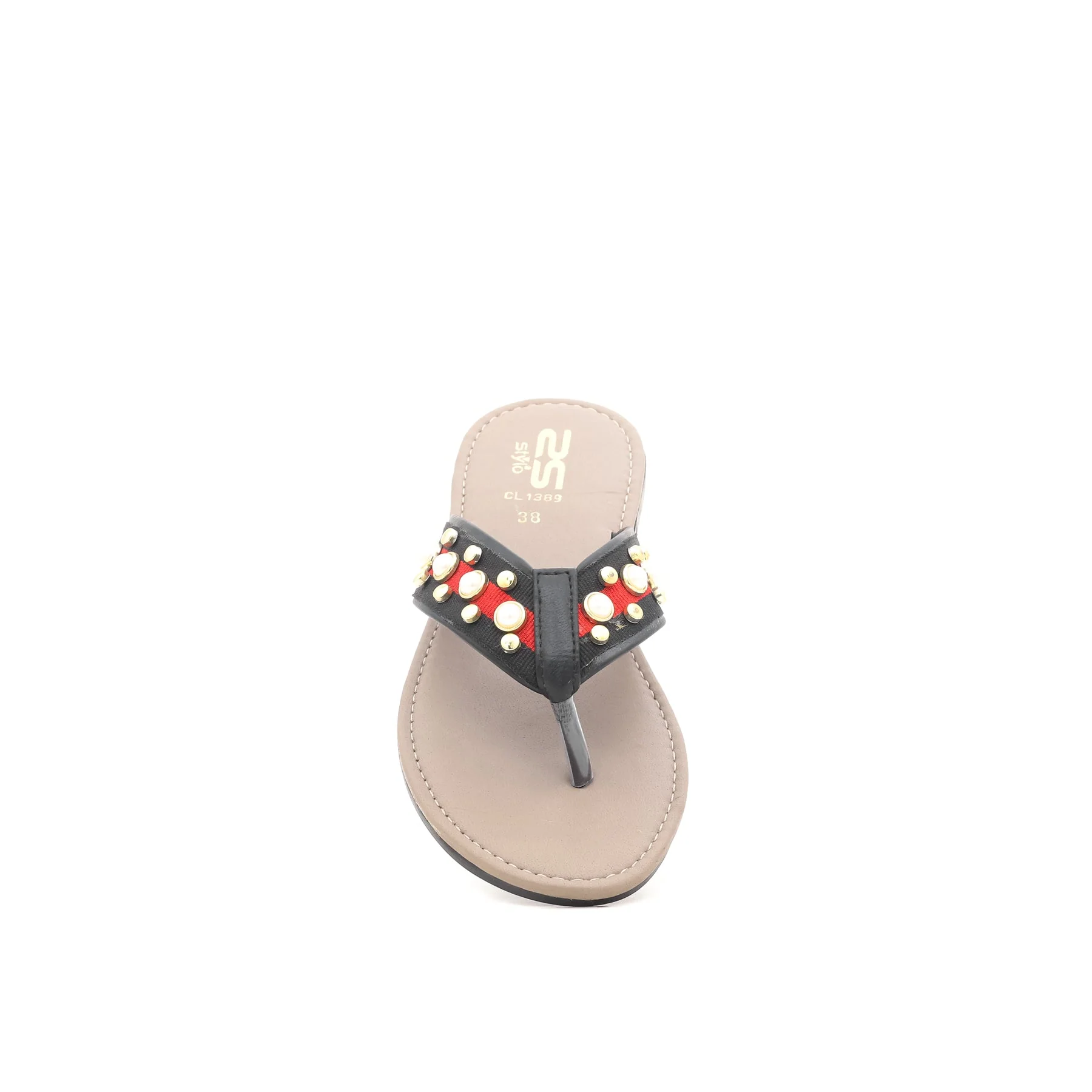 Black Casual Chappal CL1389 - Image 3