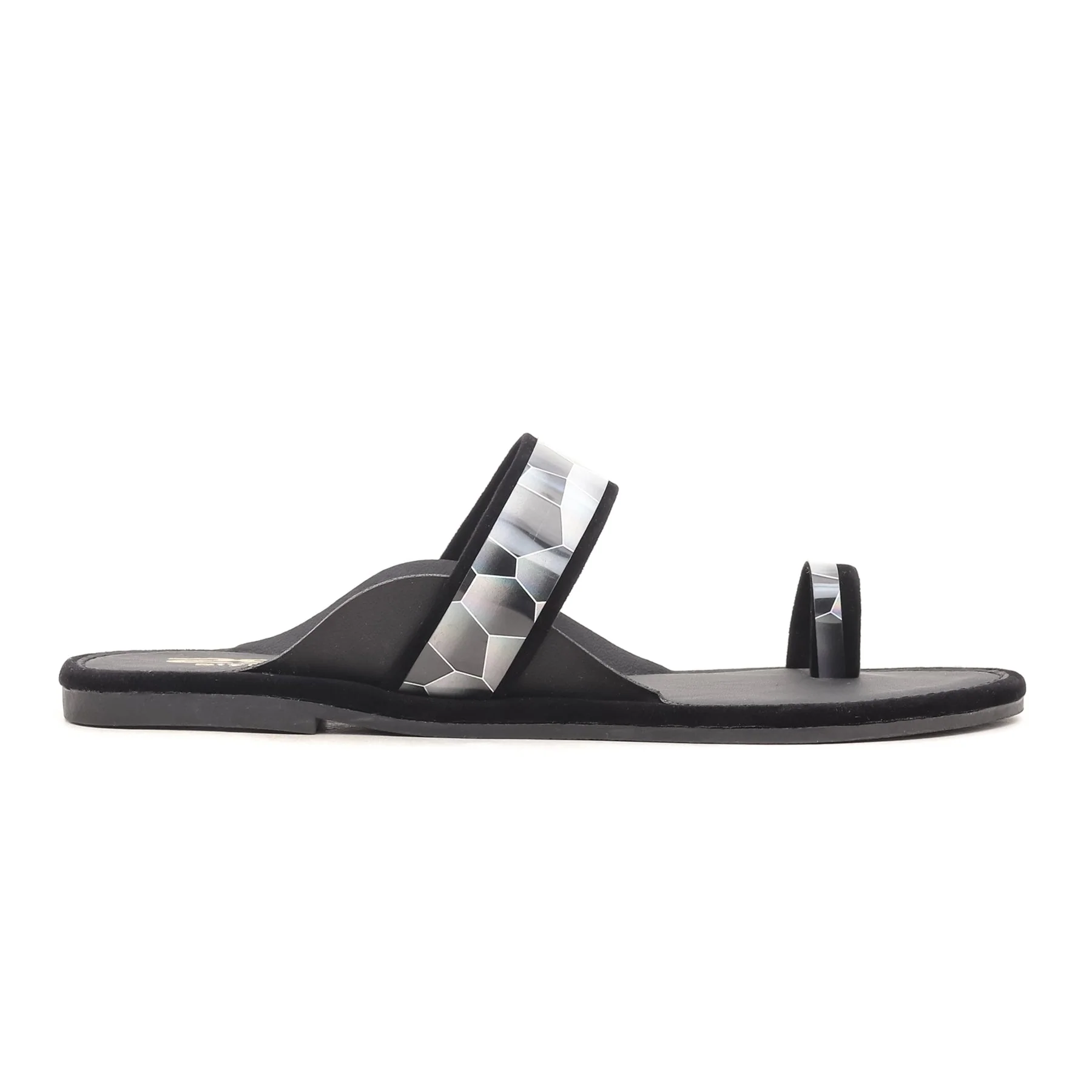 Black Casual Chappal CL1399 - Image 2