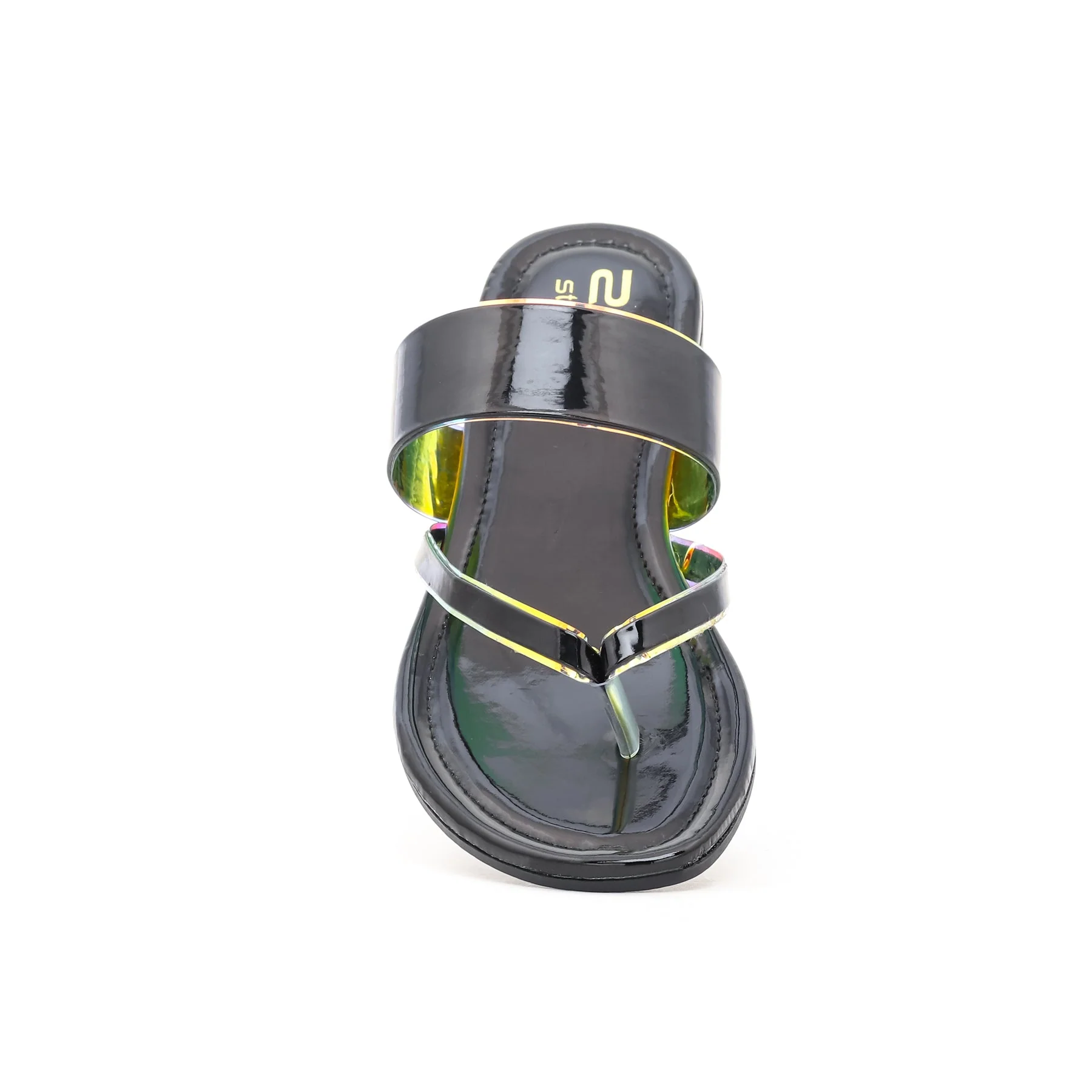 Black Casual Chappal CL1507 - Image 3