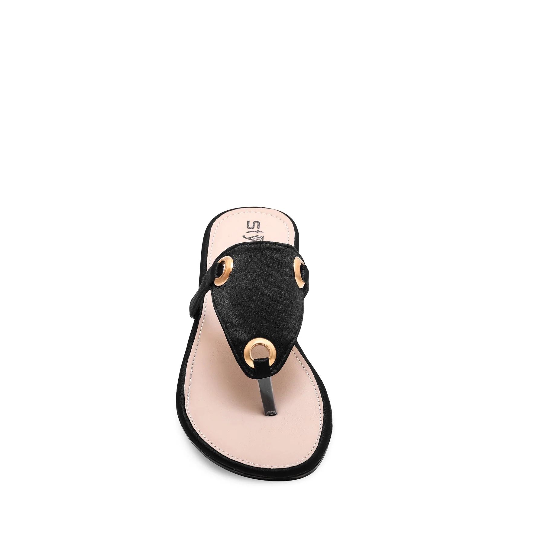Black Casual Chappal CL1539 - Image 3
