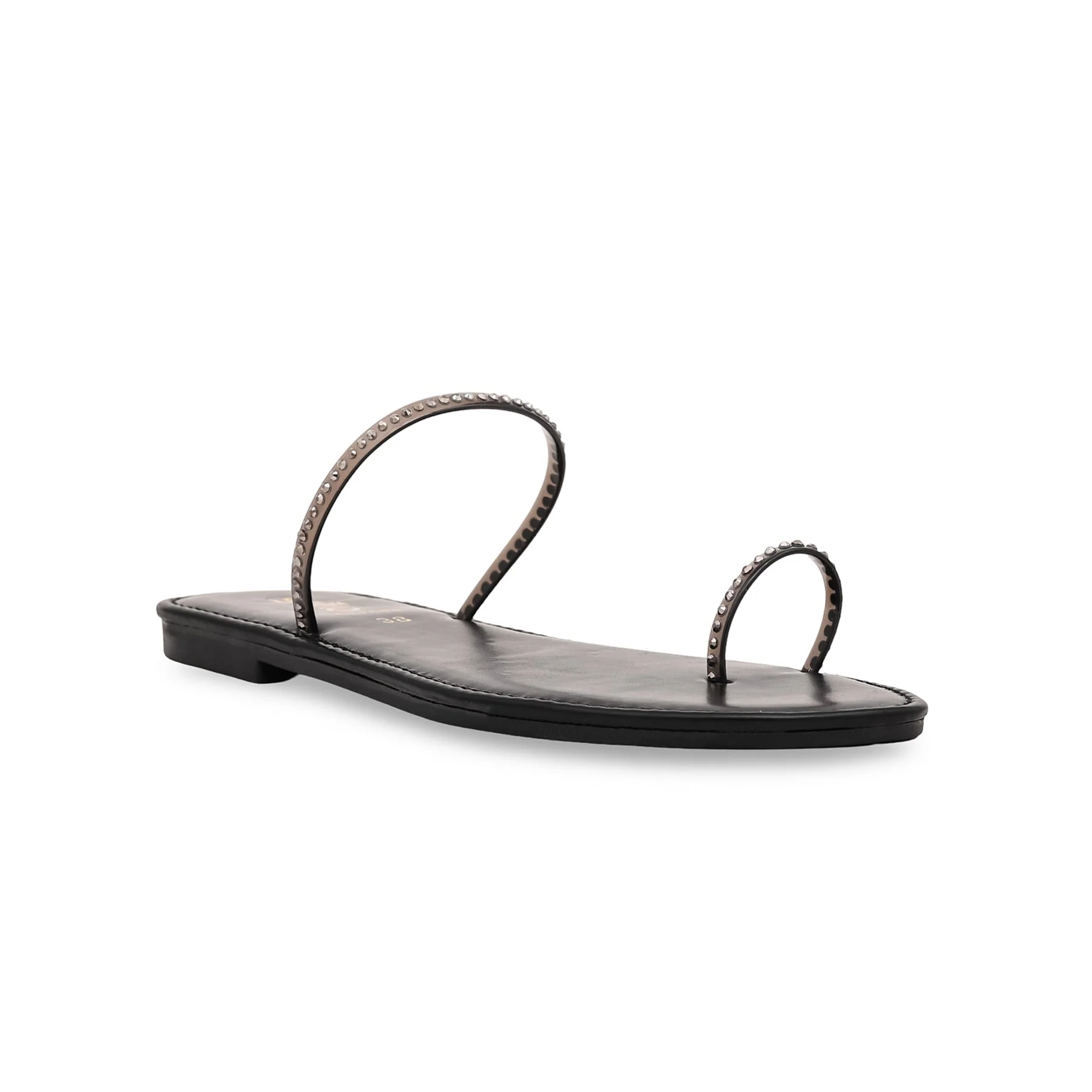 Black Casual Chappal CL1646 - Image 2