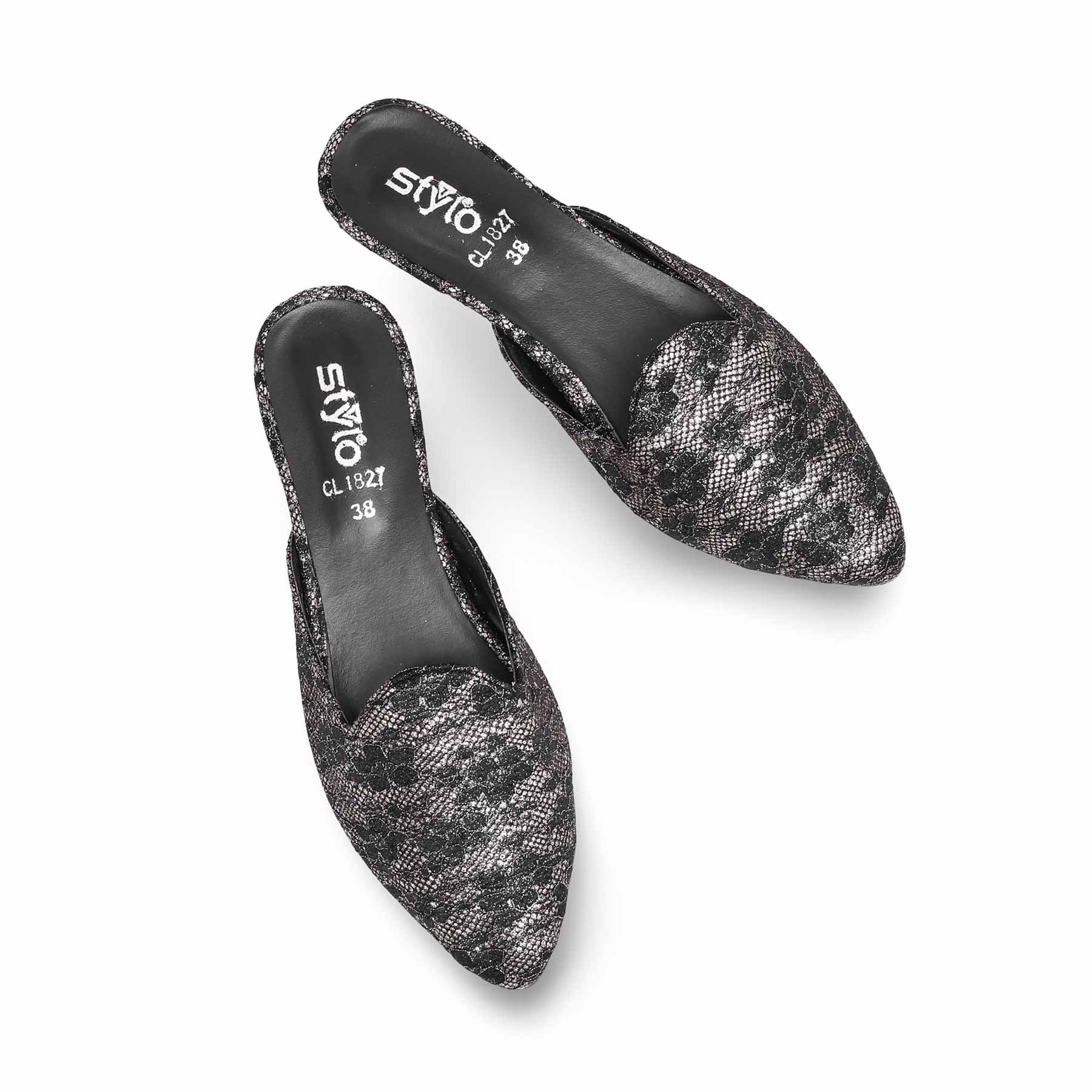 Black Casual Mule CL1827 - Image 4