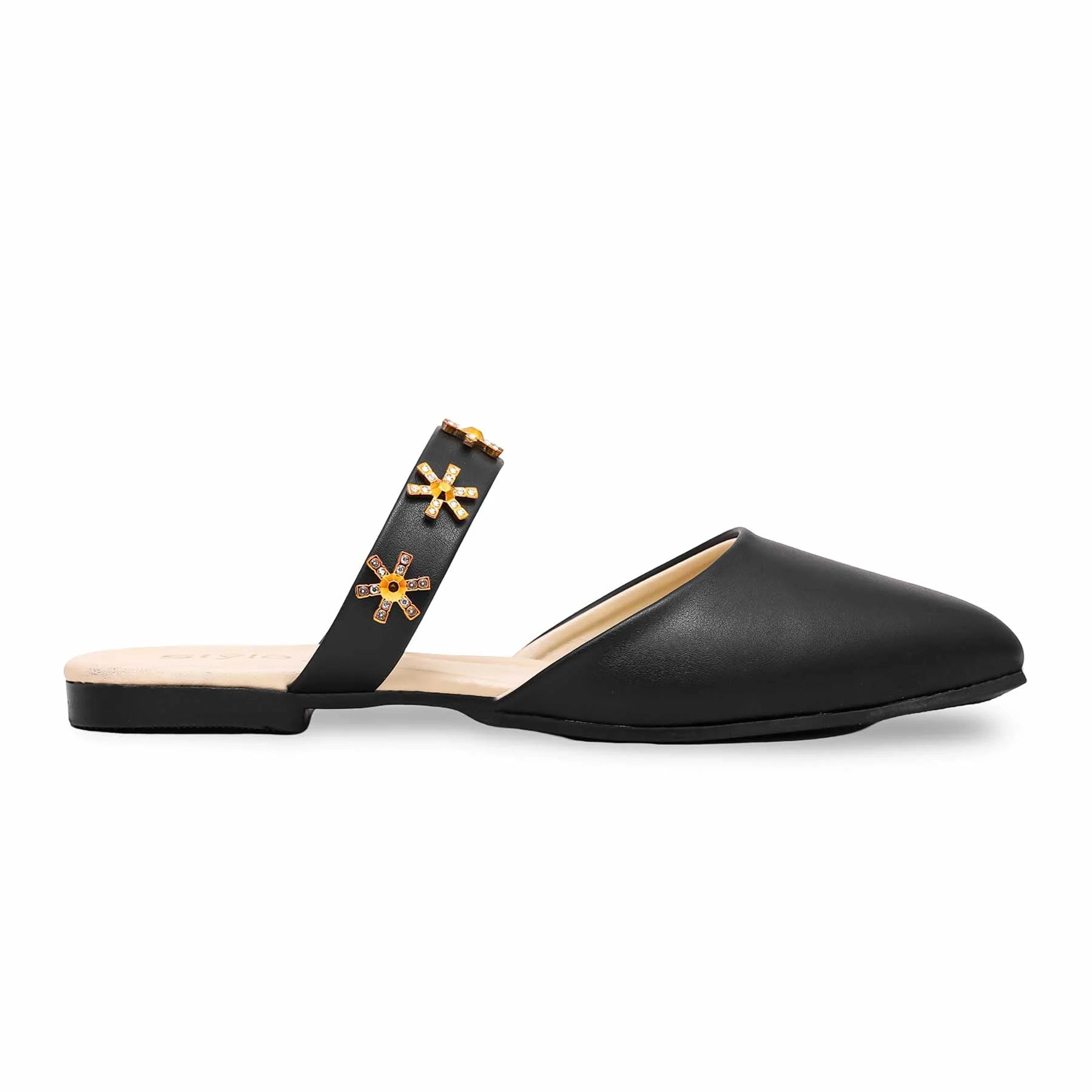 Black Casual Mule CL1834
