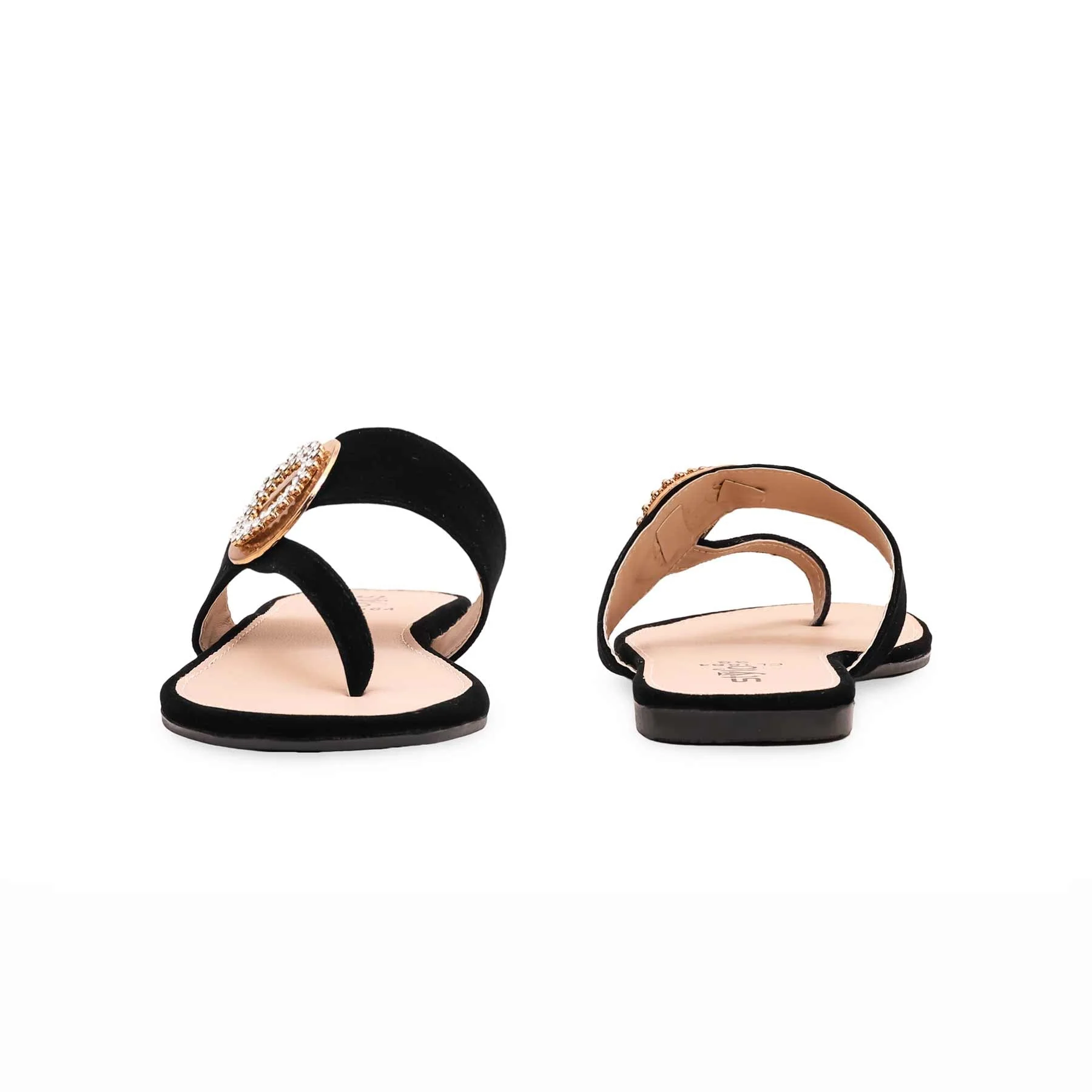 Black Casual Chappal CL1864 - Image 4