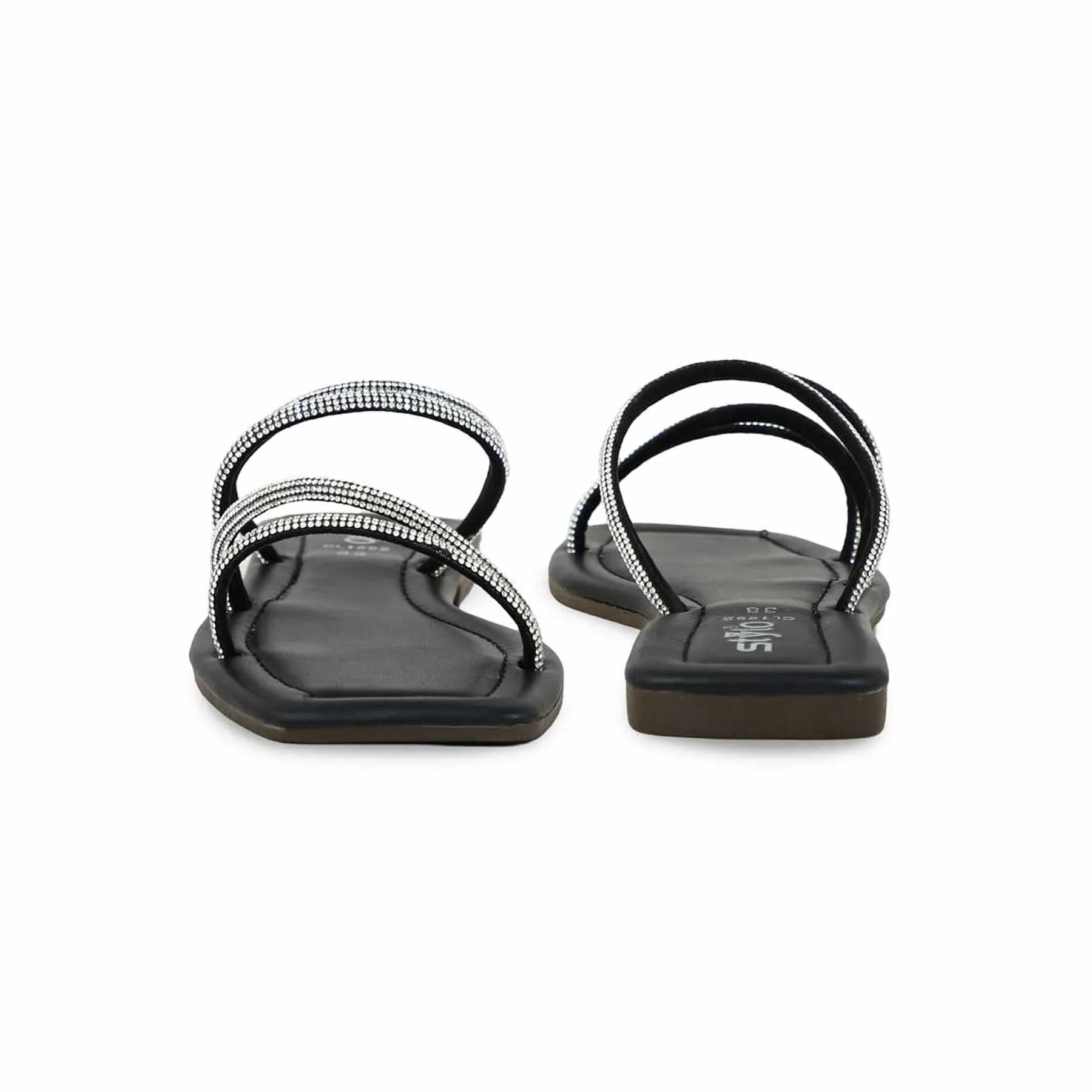 Black Casual Chappal CL1892 - Image 4