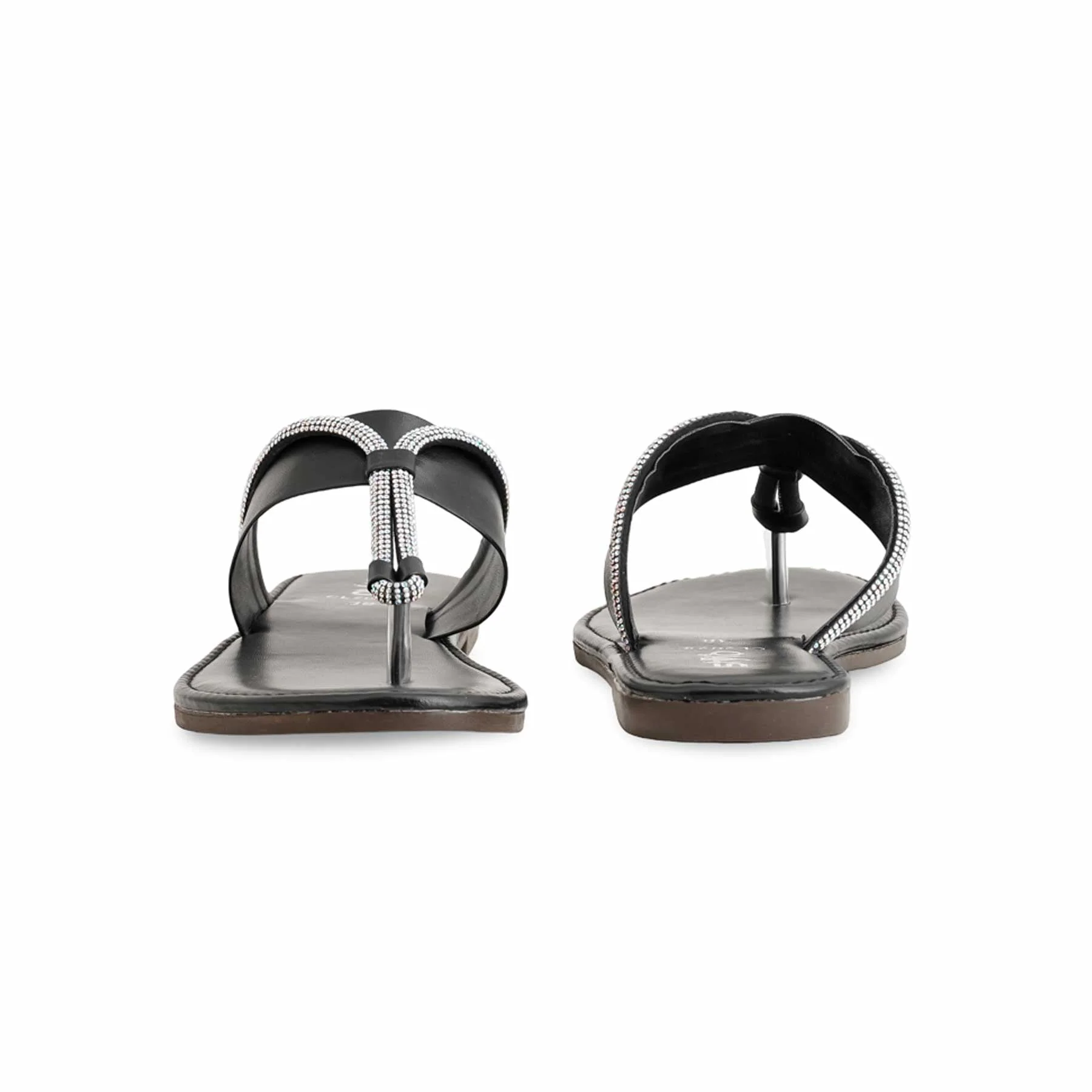 Black Casual Chappal CL2025 - Image 4