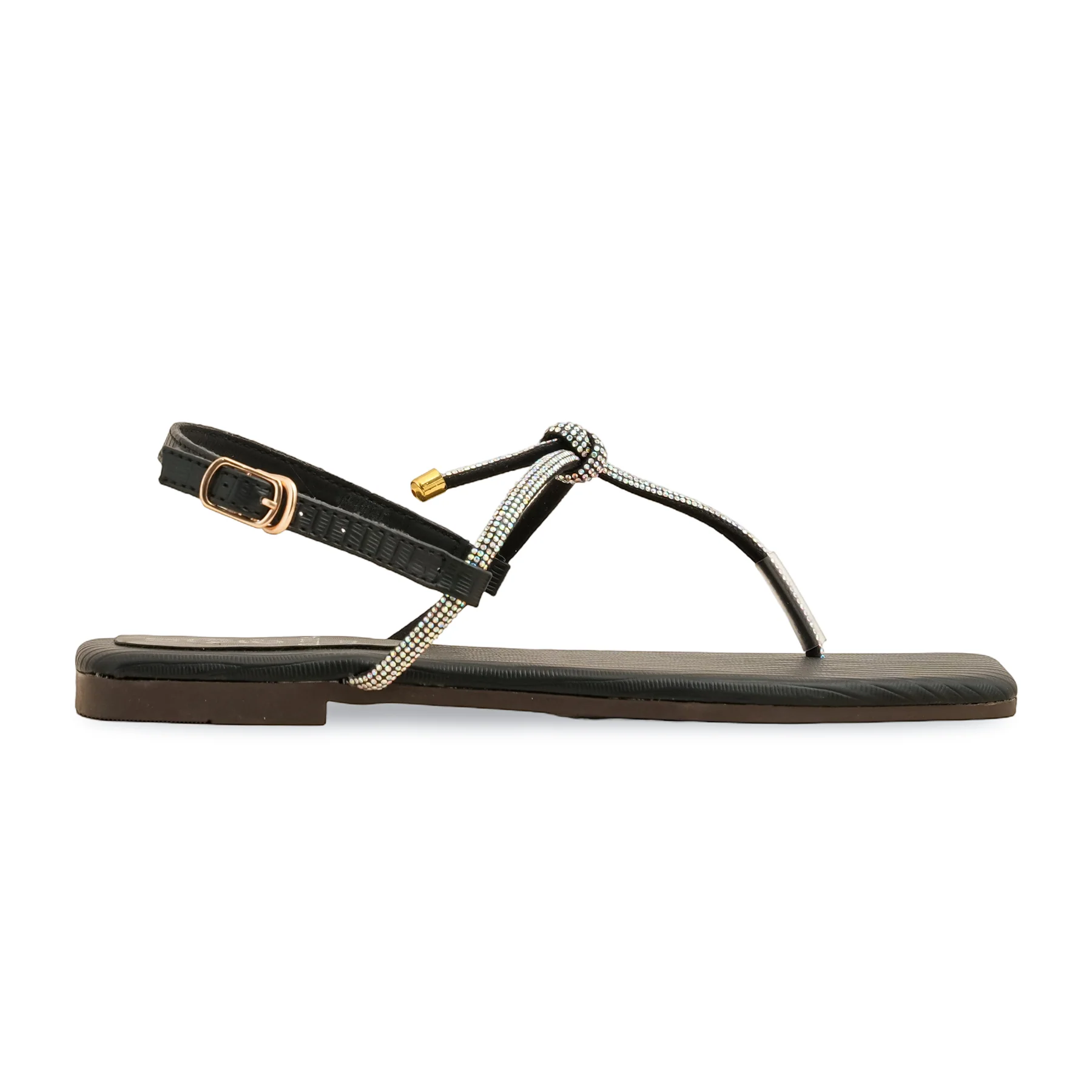 Black Casual Chappal CL2084 - Image 2