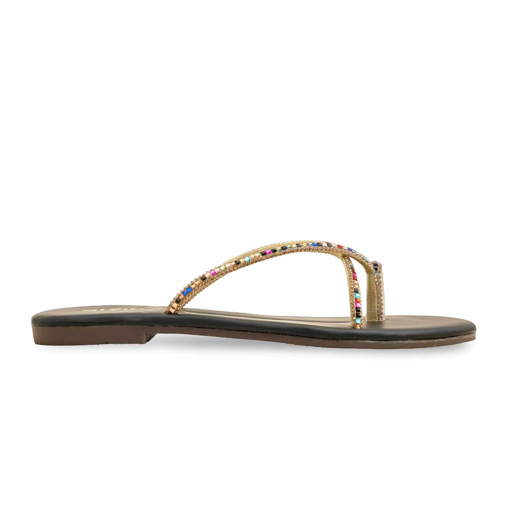 Black Casual Chappal CL2088 - Image 2
