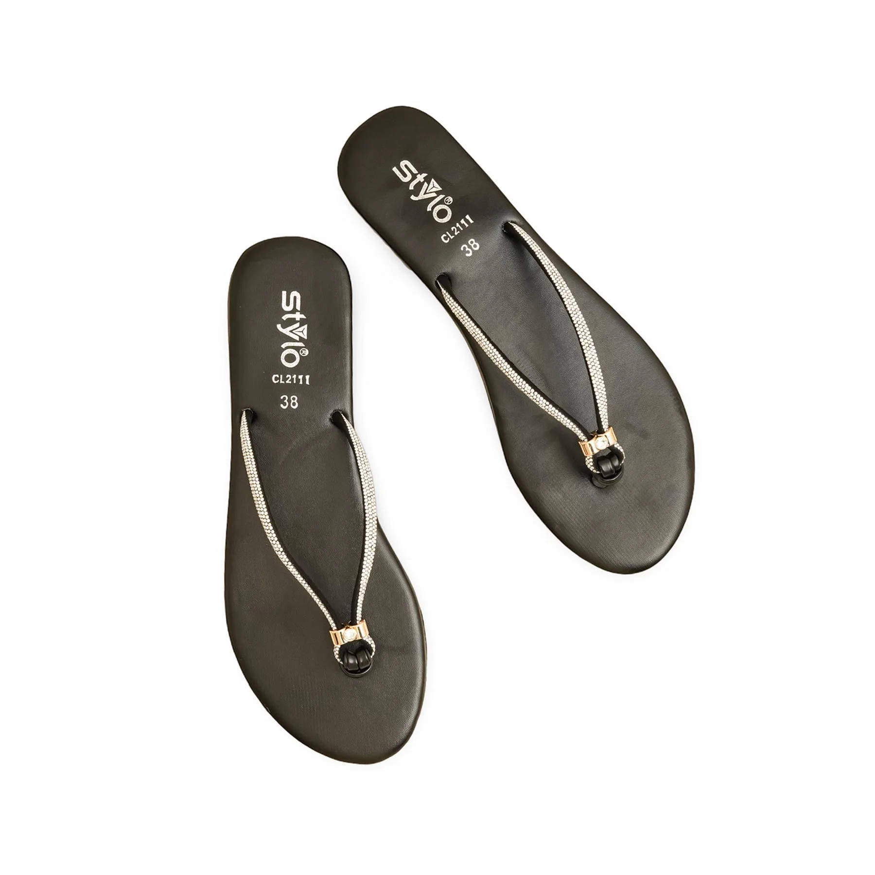 Black Casual Chappal CL2111 - Image 5