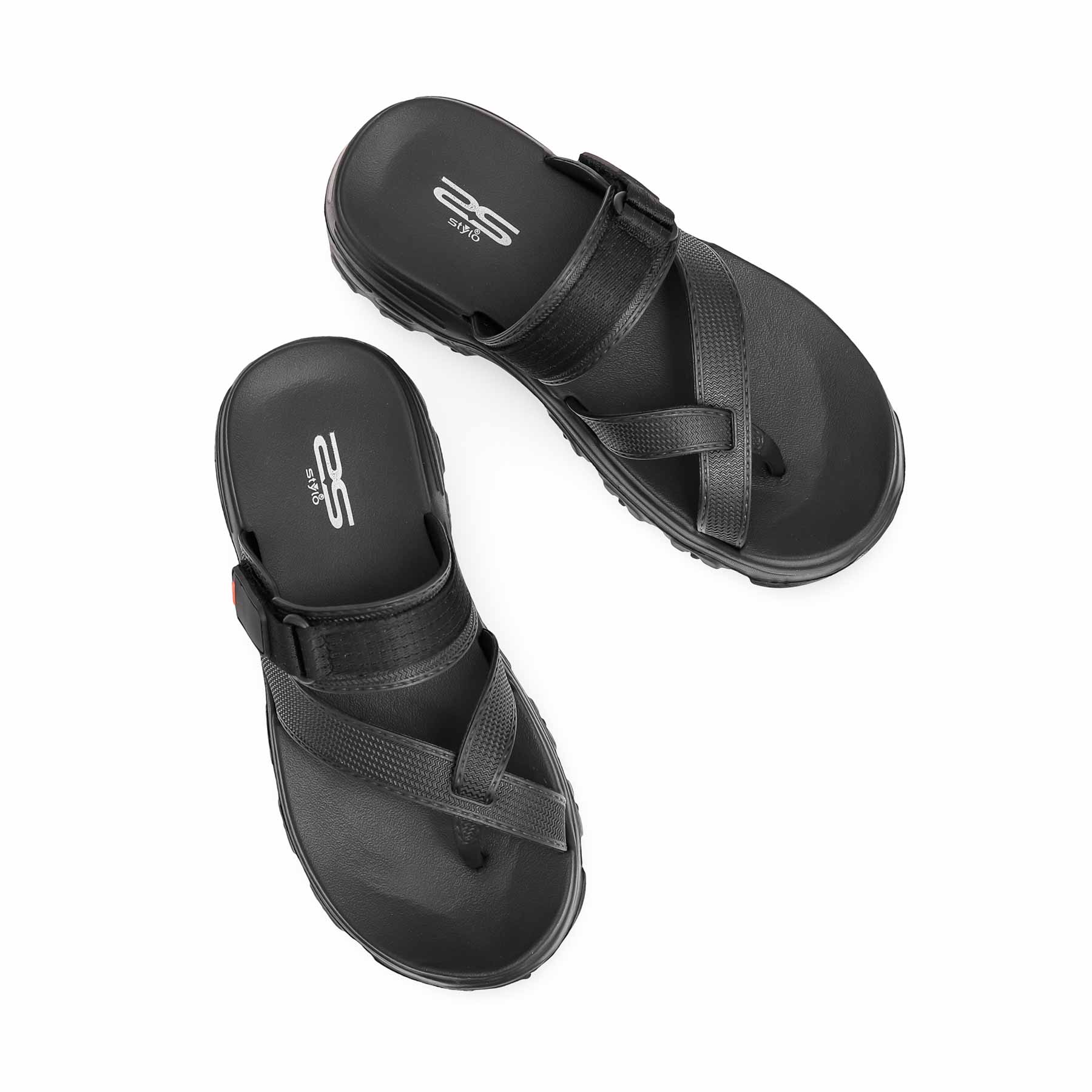 Black Casual Chappal CL9250 - Image 4
