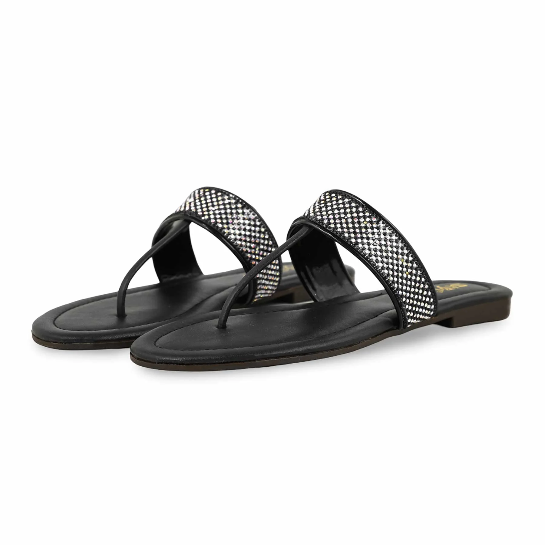 Black Casual Chappal For Ladies CL1988 - Image 3