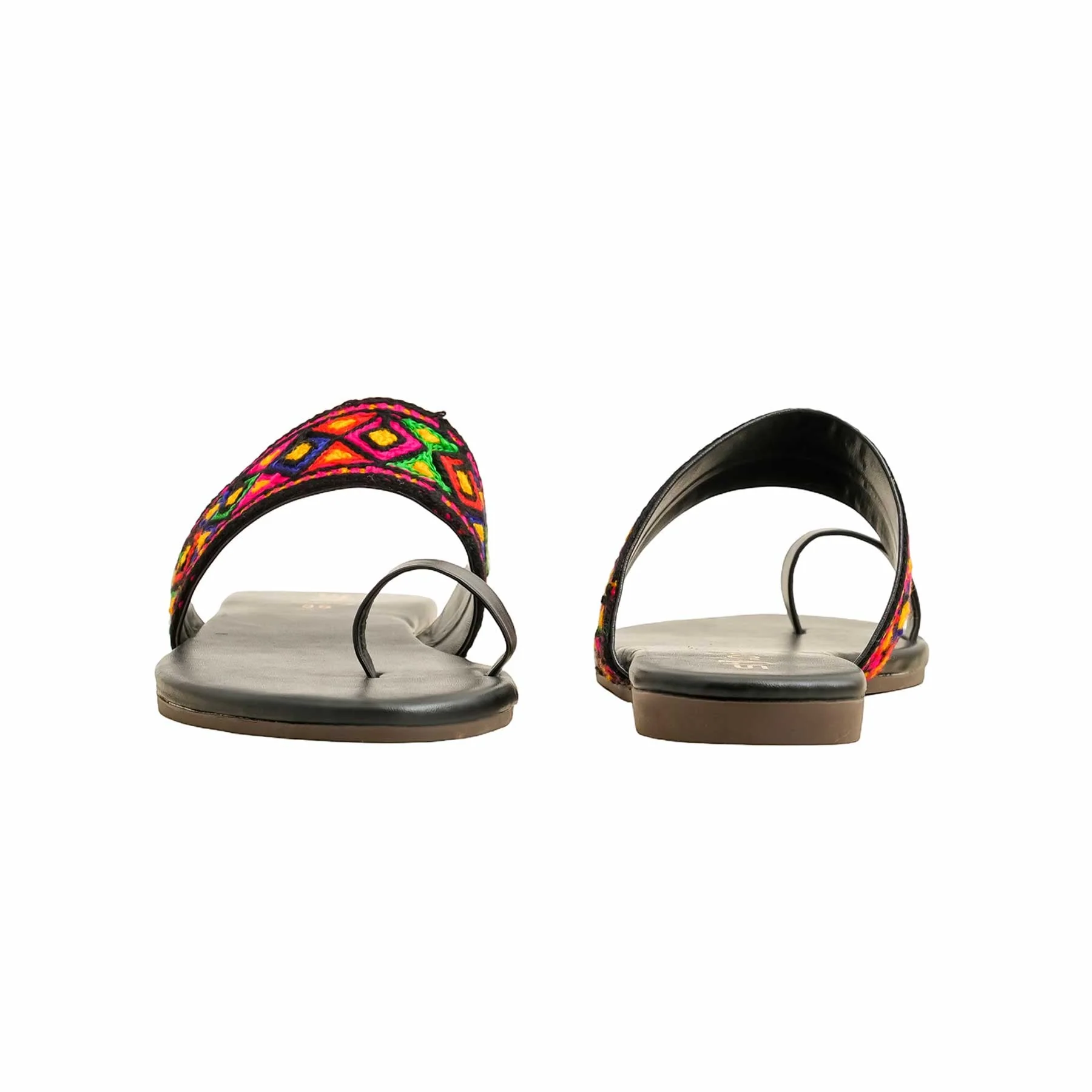 Black Casual Chappal For Women CL2134 - Image 4