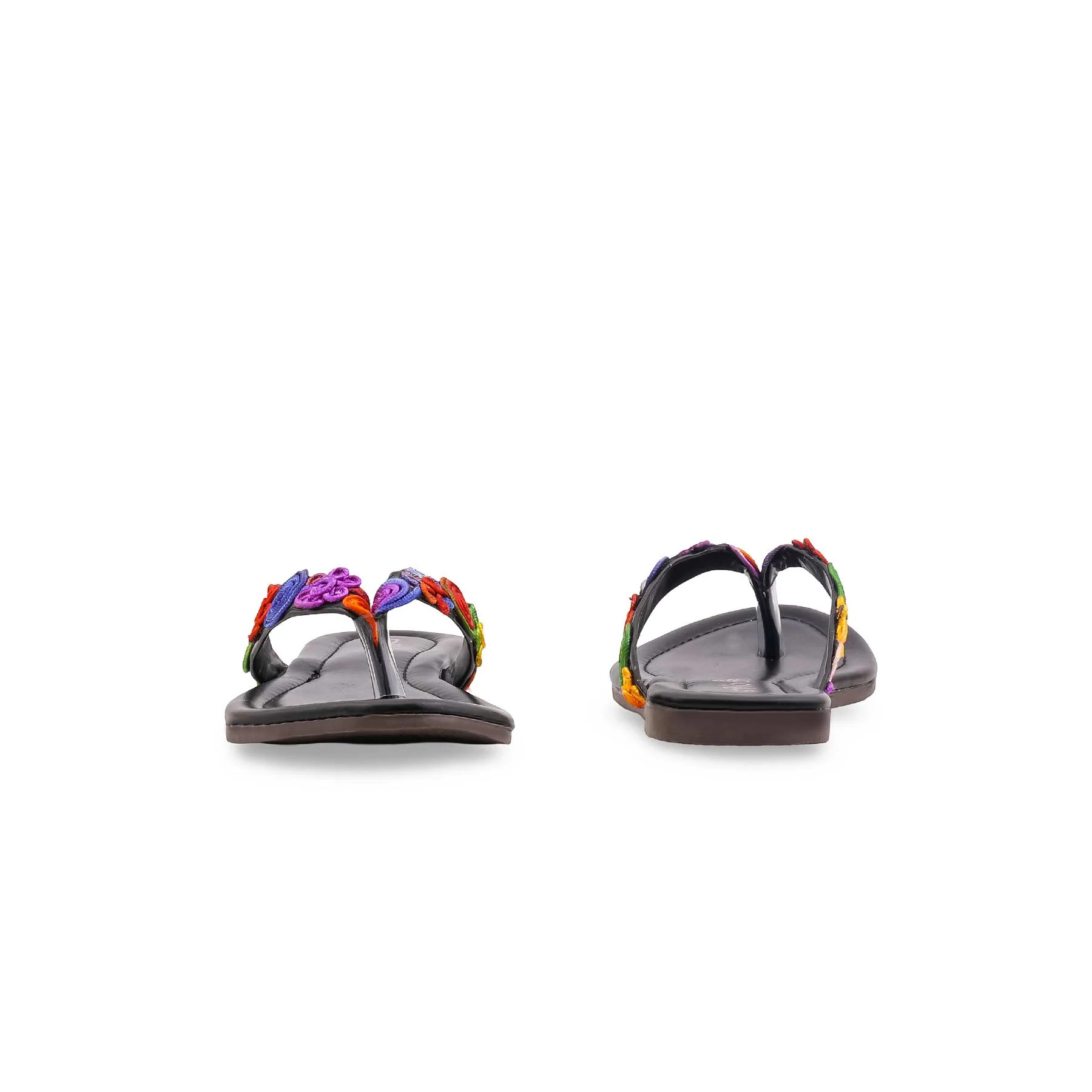 Black Casual Chappal For Women CL2175 - Image 4
