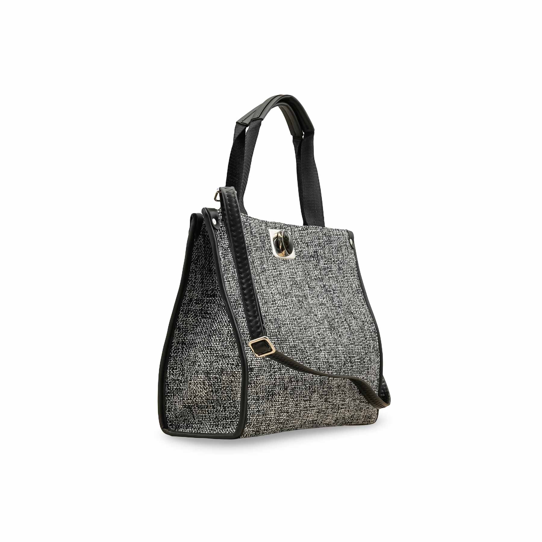 Black Casual Hand Bag For Ladies P55821 - Image 3