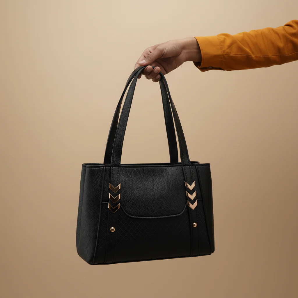 Black Casual Hand Bag For Women P56287 - Image 2