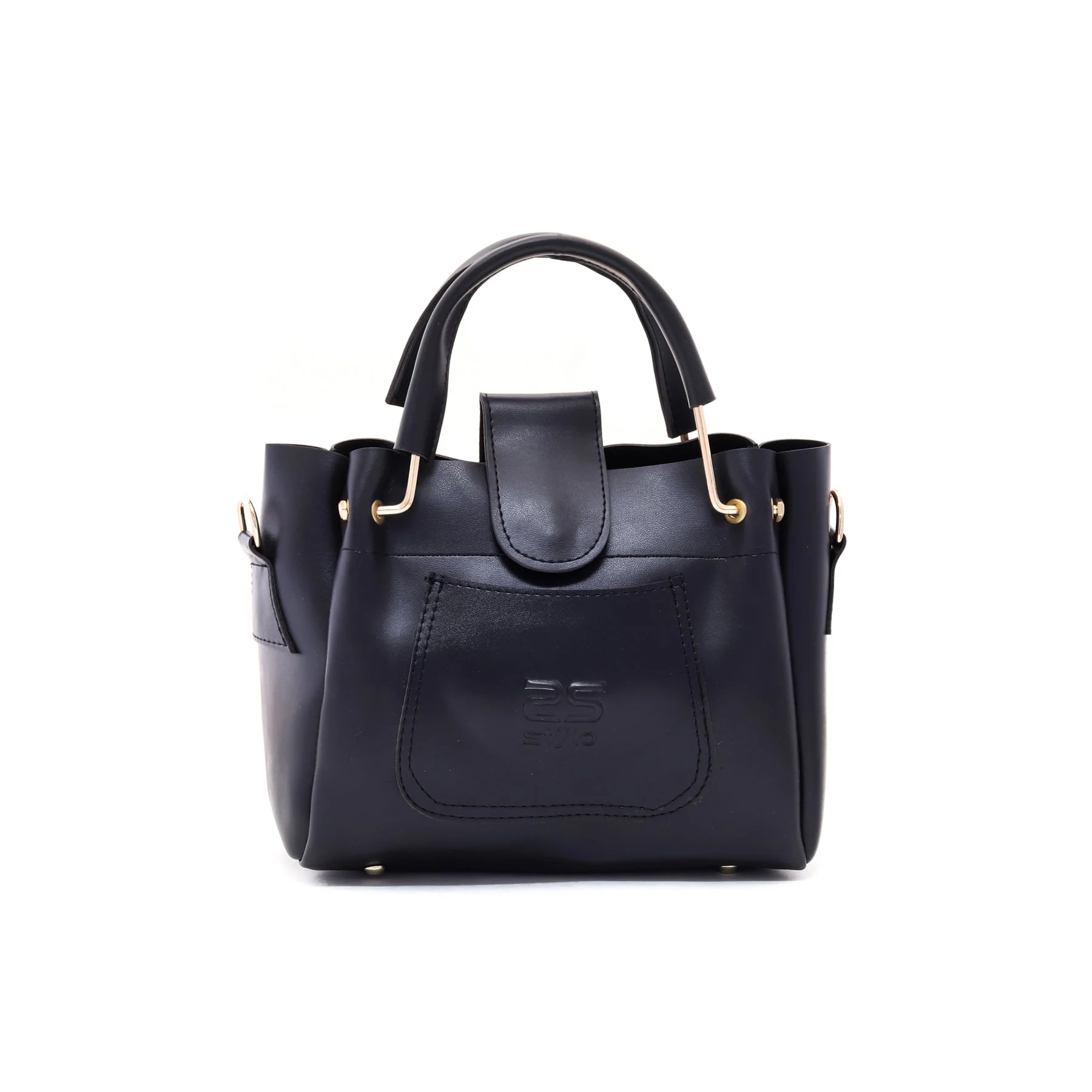 Black Casual Hand Bag P55117 - Image 2