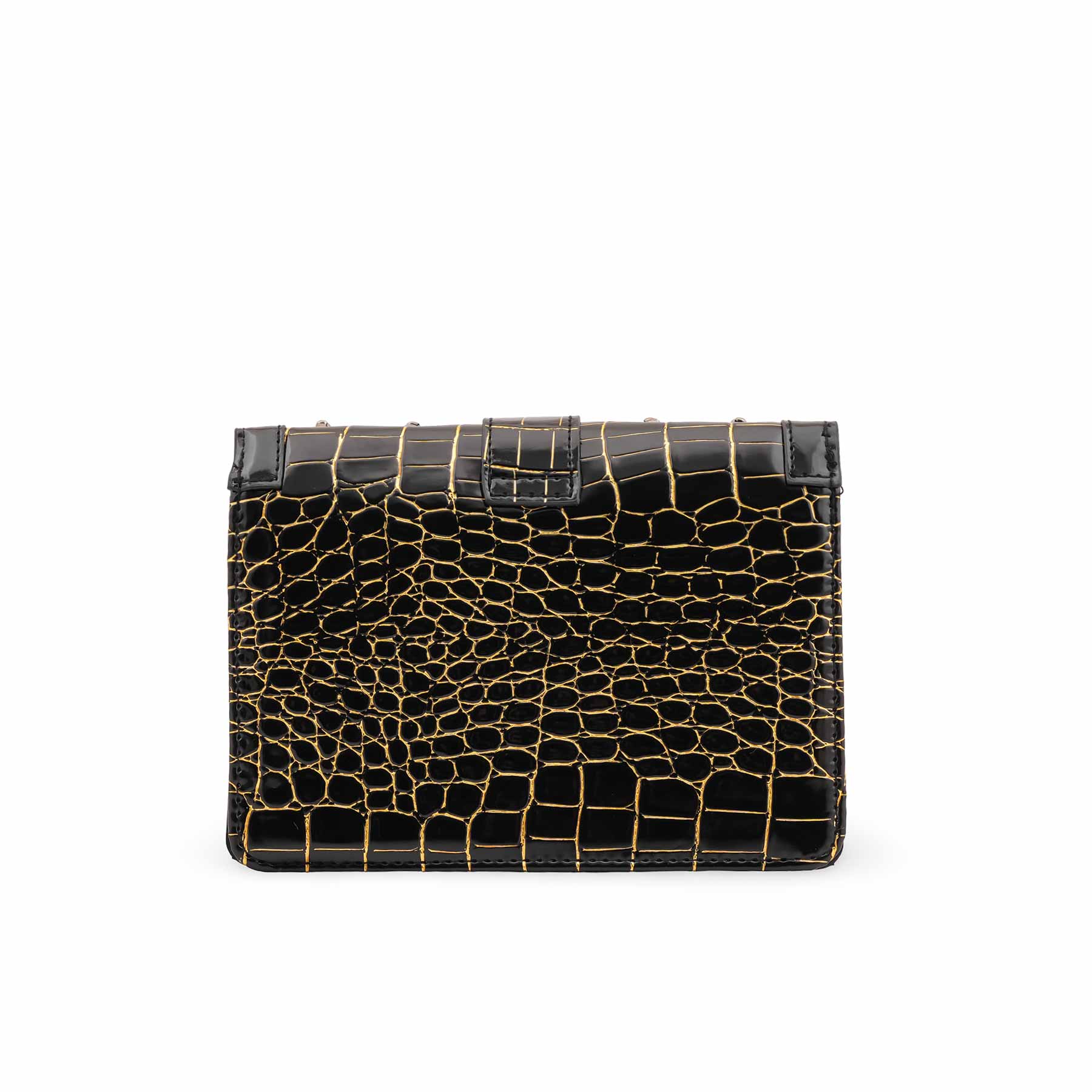 Black Casual Pouch For Ladies P97666 - Image 4