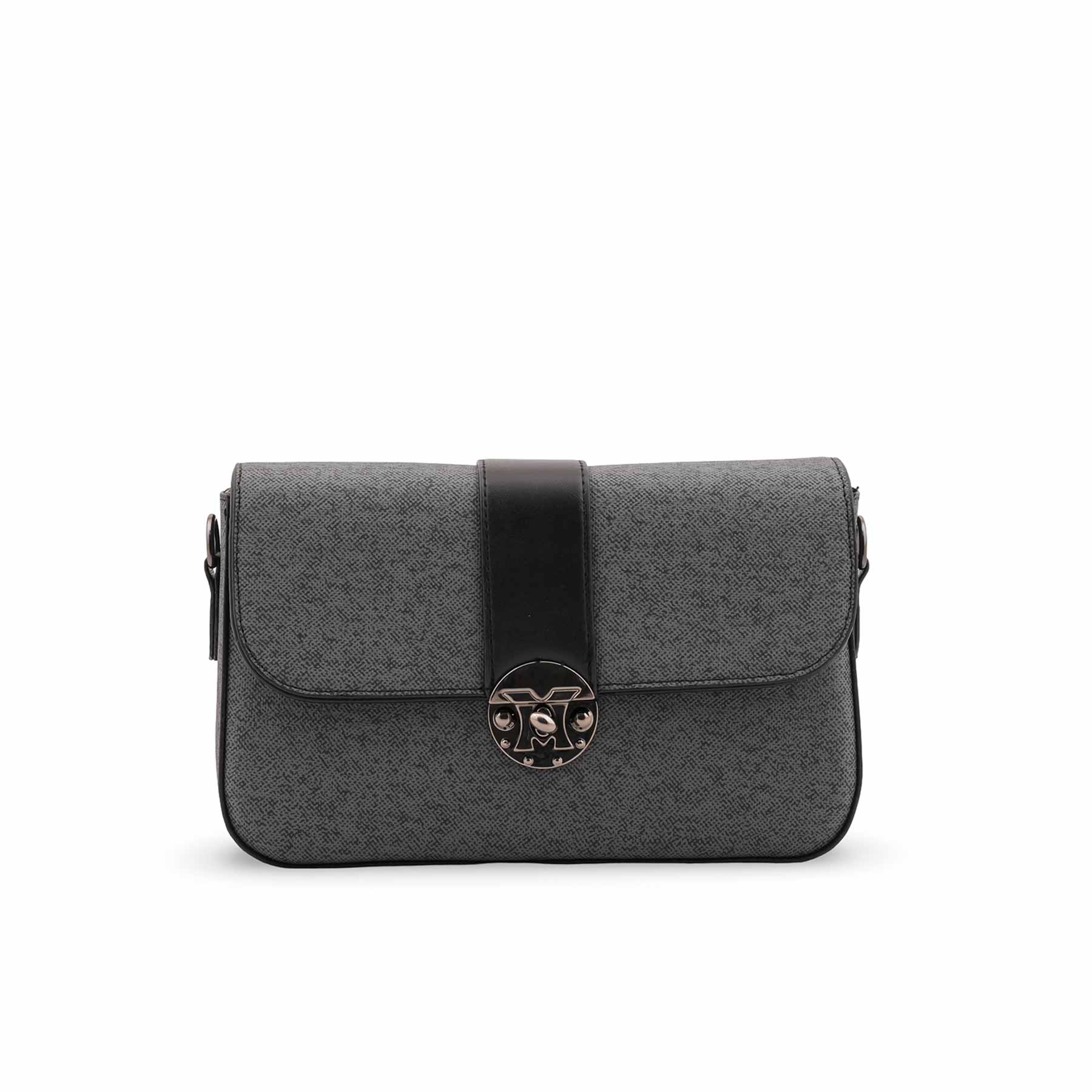 Black Casual Pouch For Ladies P97678 - Image 2