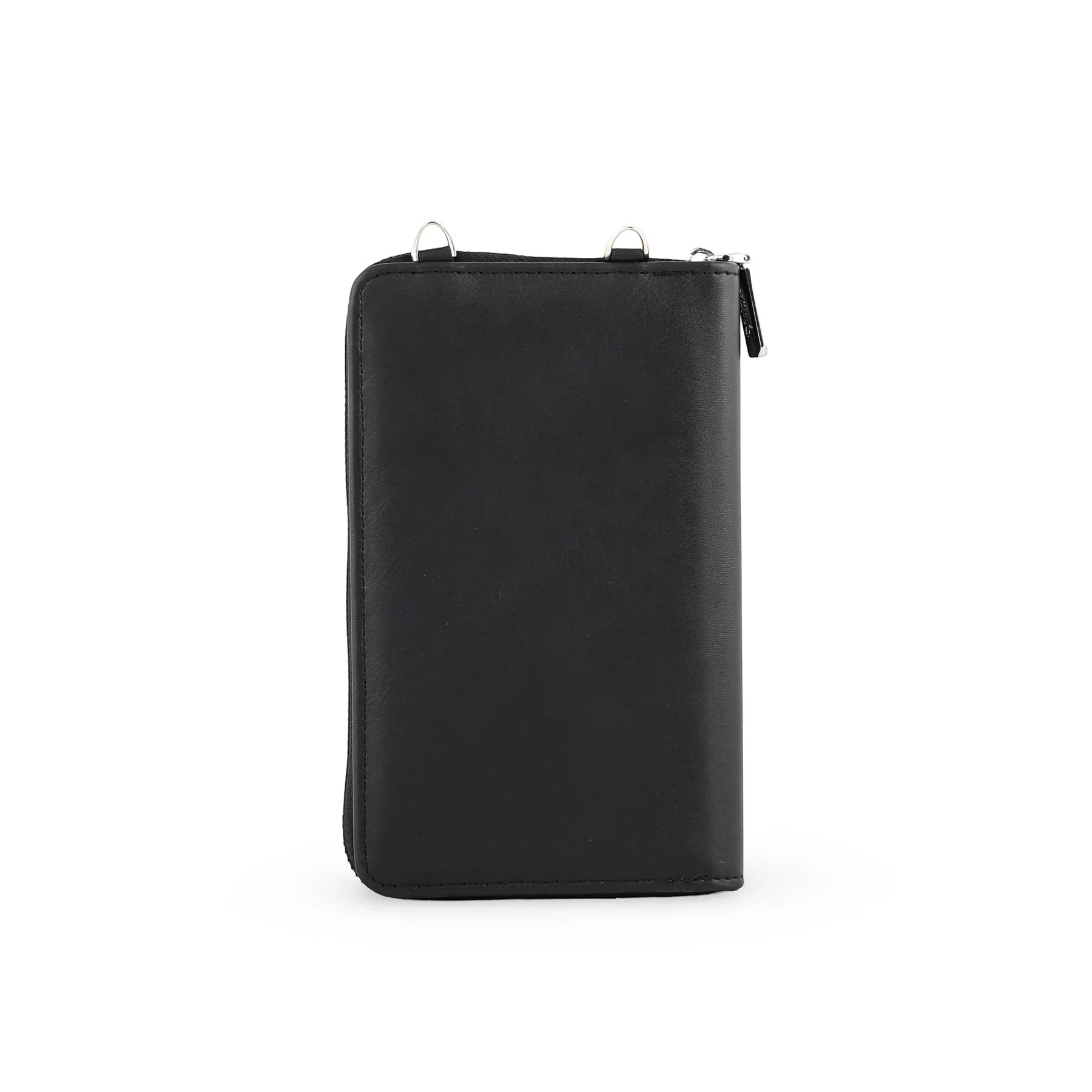Black Casual Pouch For Women P97620 - Image 3