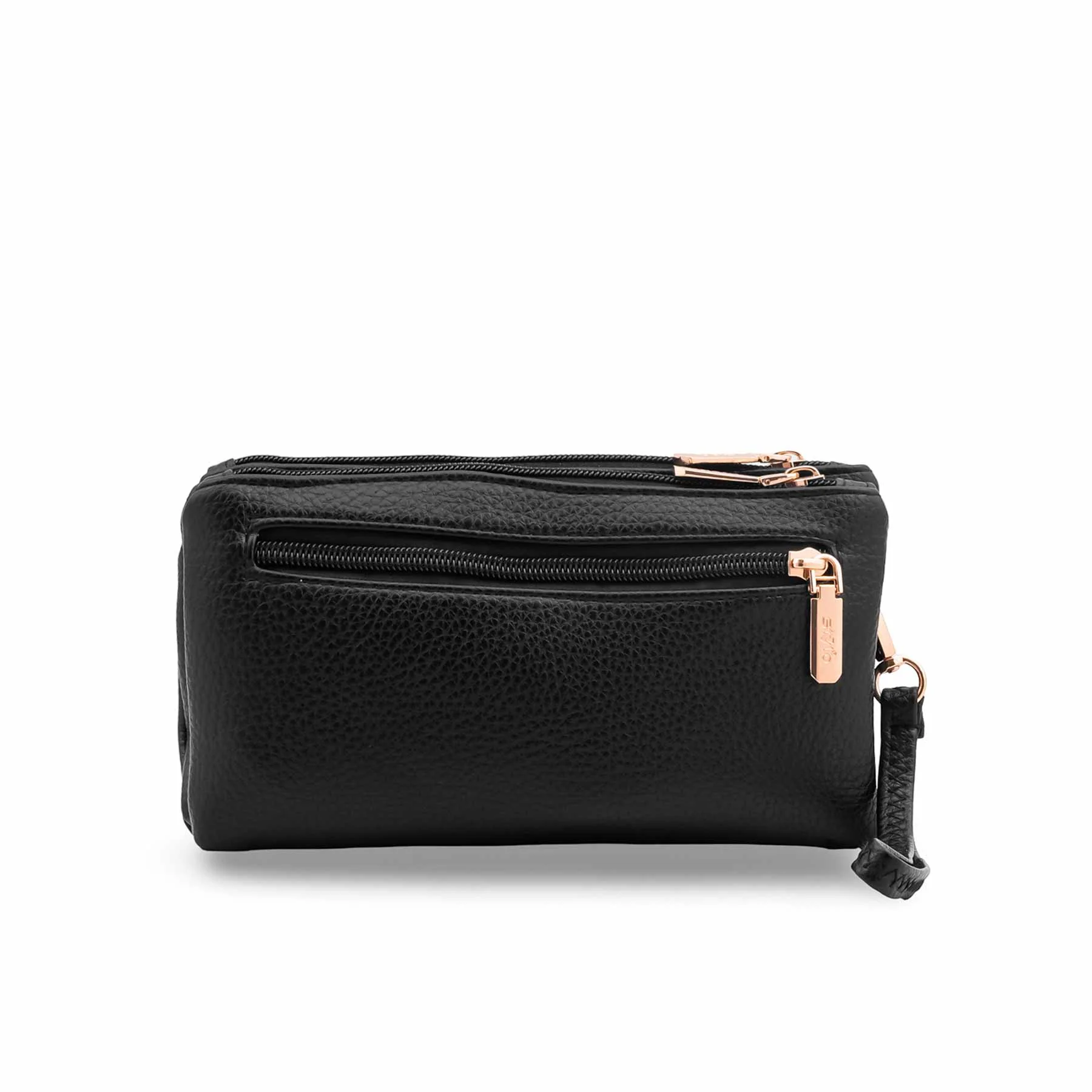 Black Casual Pouch For Women P97745 - Image 4
