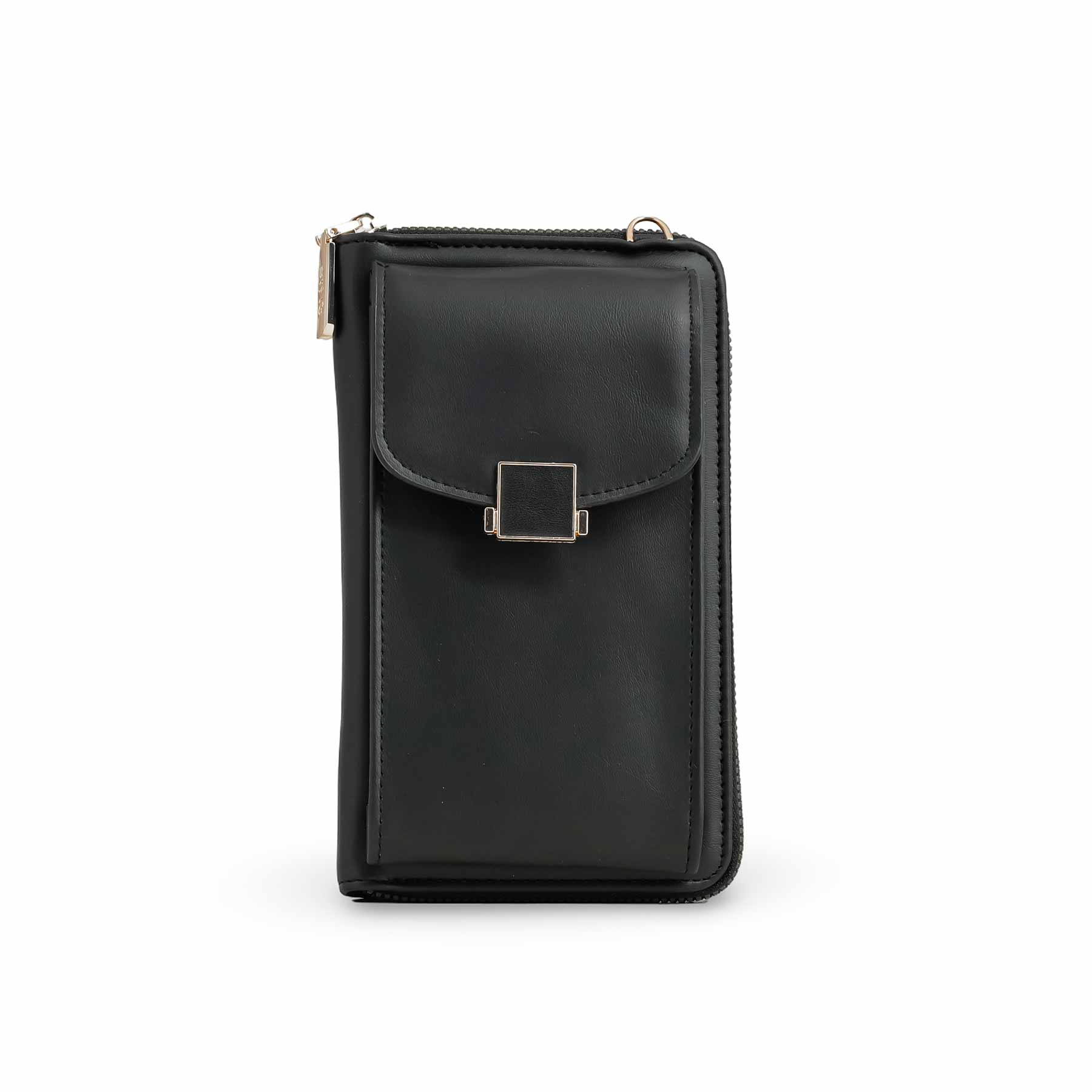 Black Casual Pouch P97631 - Image 2