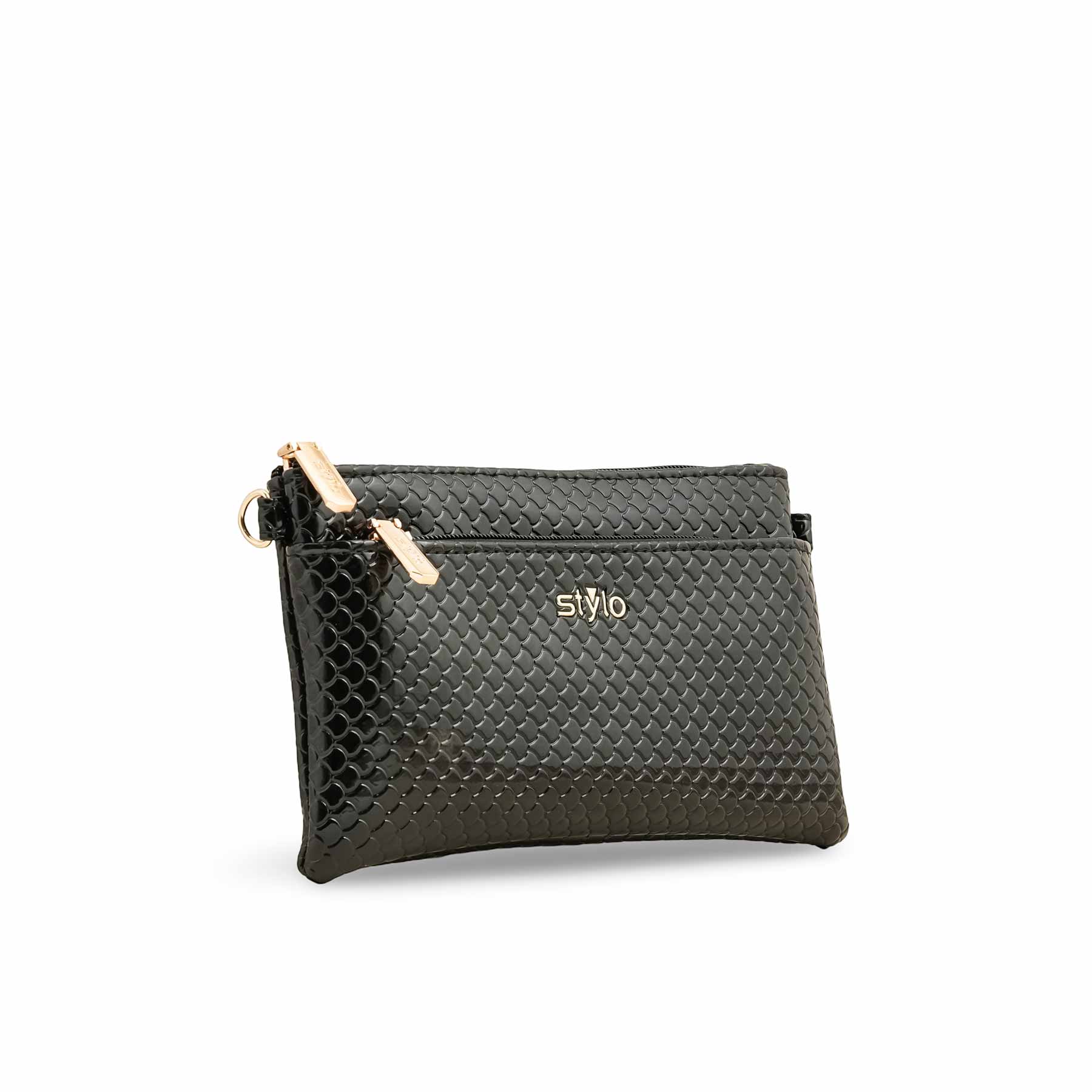 Black Casual Pouch P97636 - Image 2