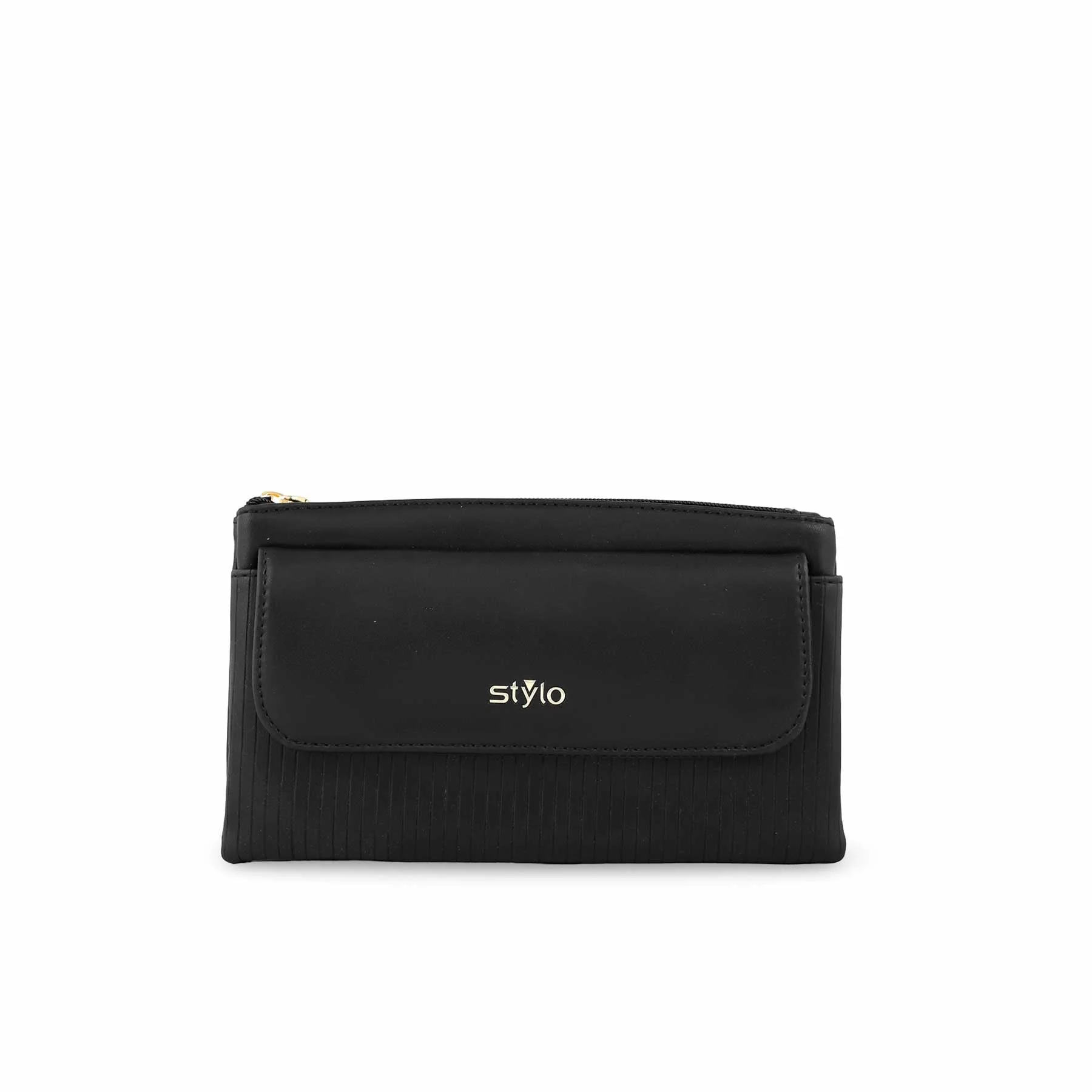 Black Casual Pouch P97643 - Image 2