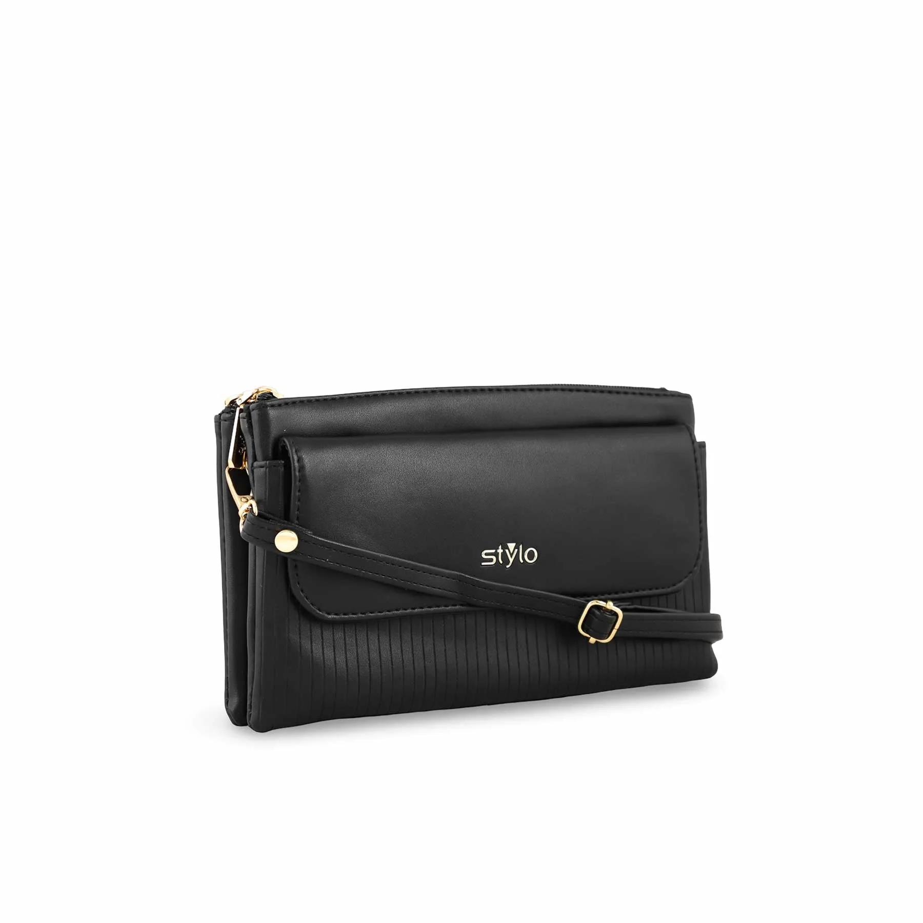 Black Casual Pouch P97643 - Image 3