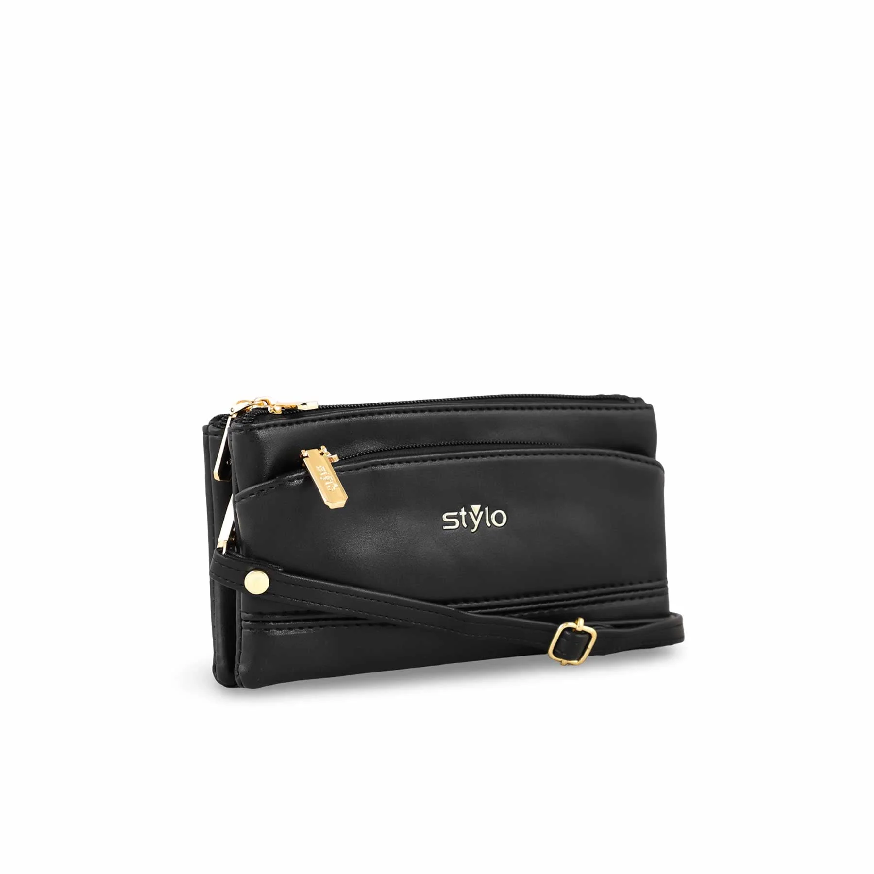 Black Casual Pouch P97644 - Image 3