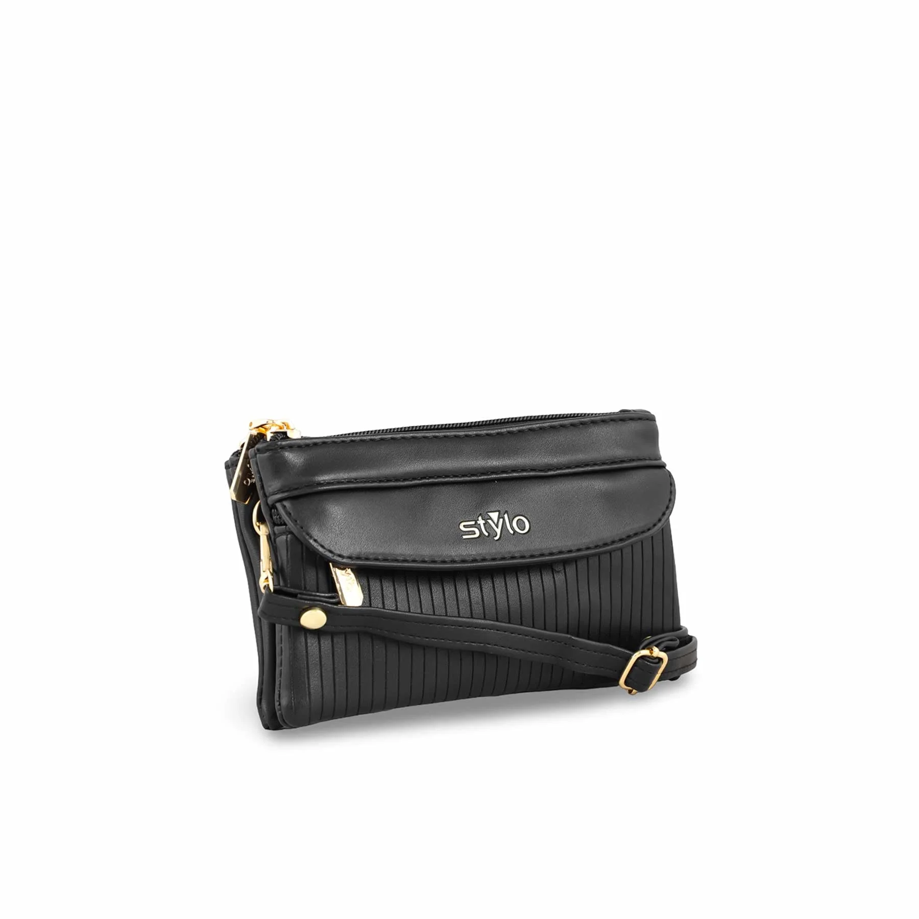 Black Casual Pouch P97646 - Image 3