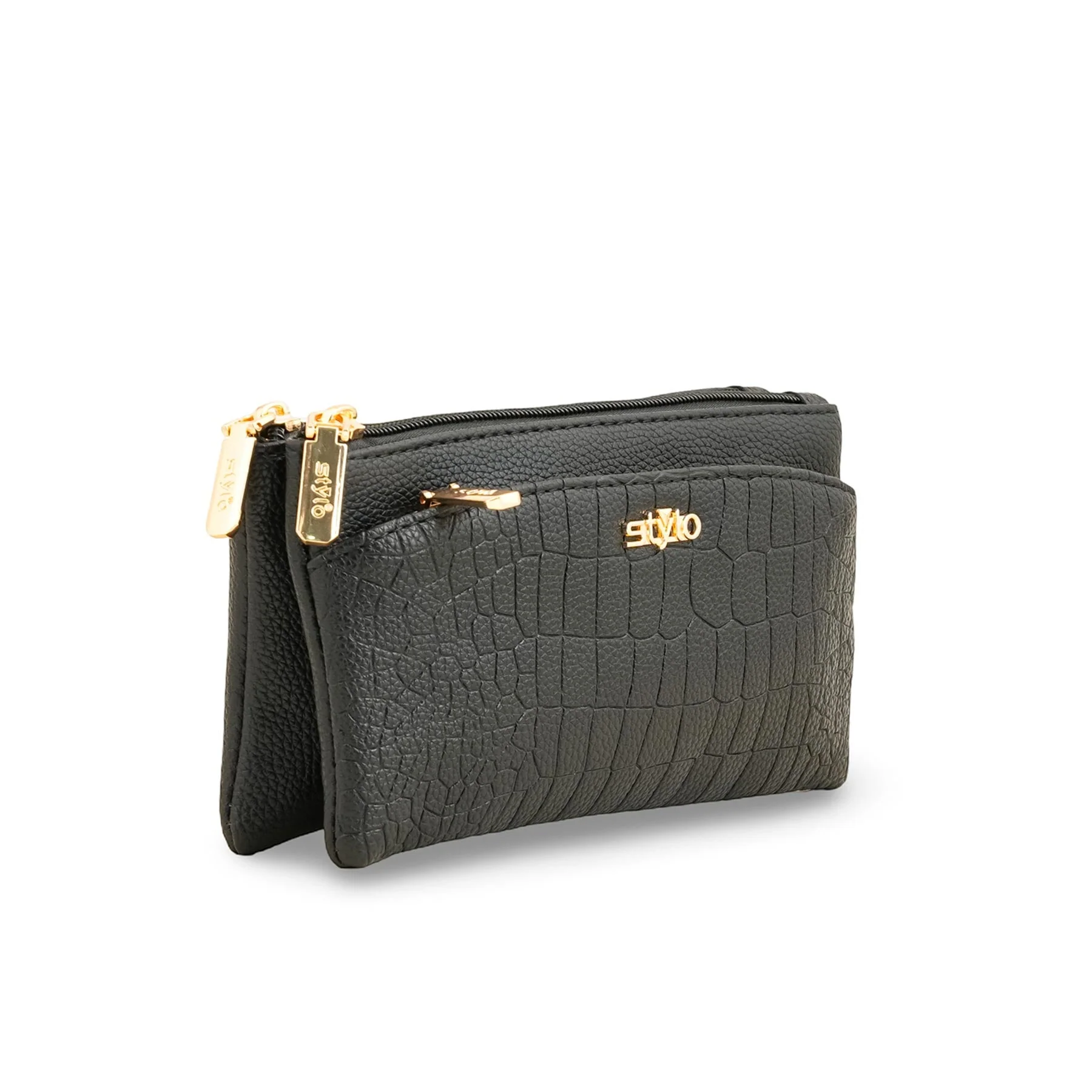 Black Casual Pouch P97650 - Image 3