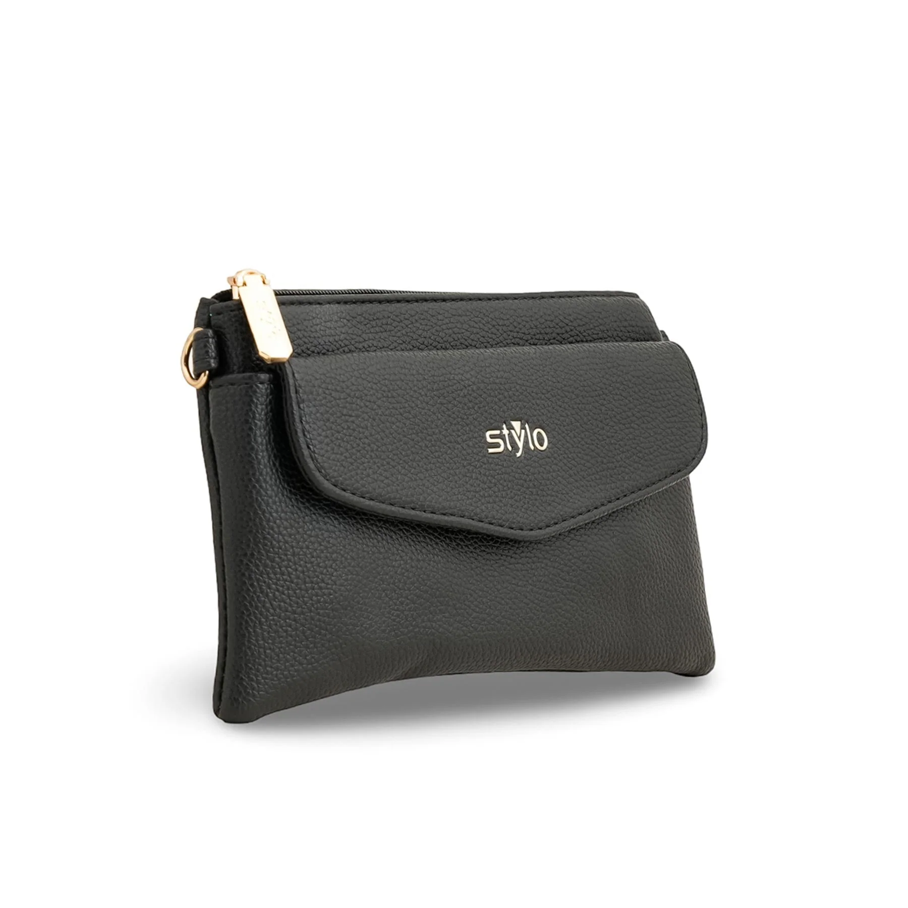 Black Casual Pouch P97652 - Image 3