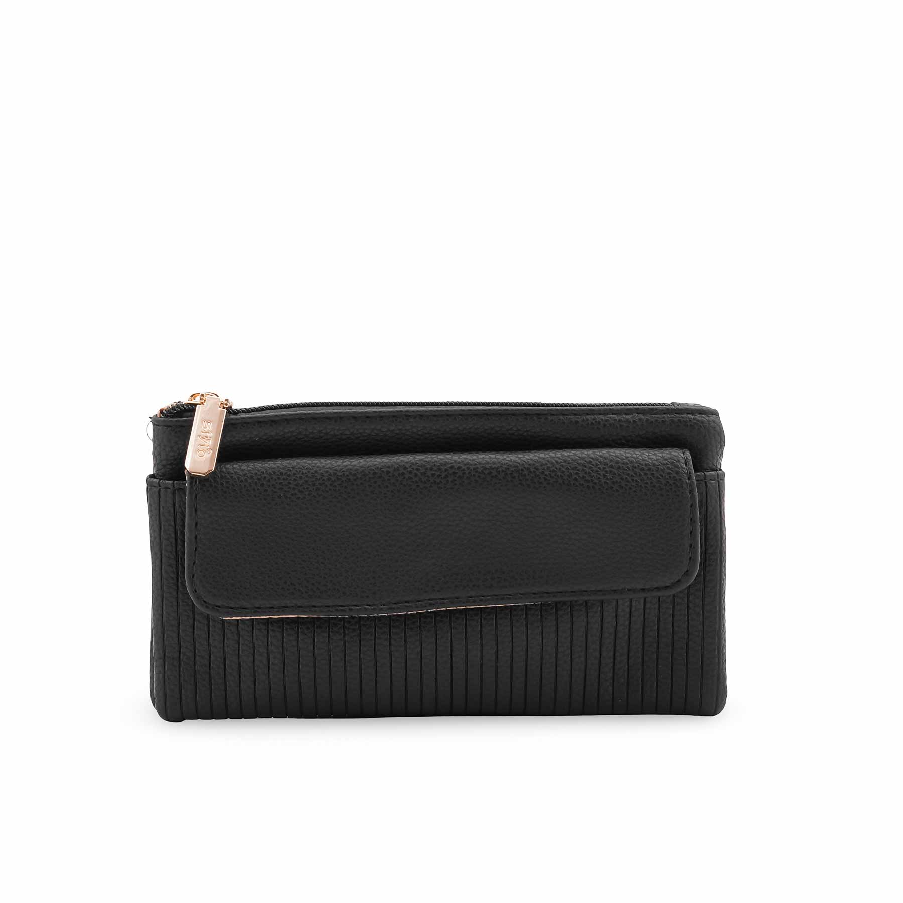 Black Casual Pouch P97691 - Image 2