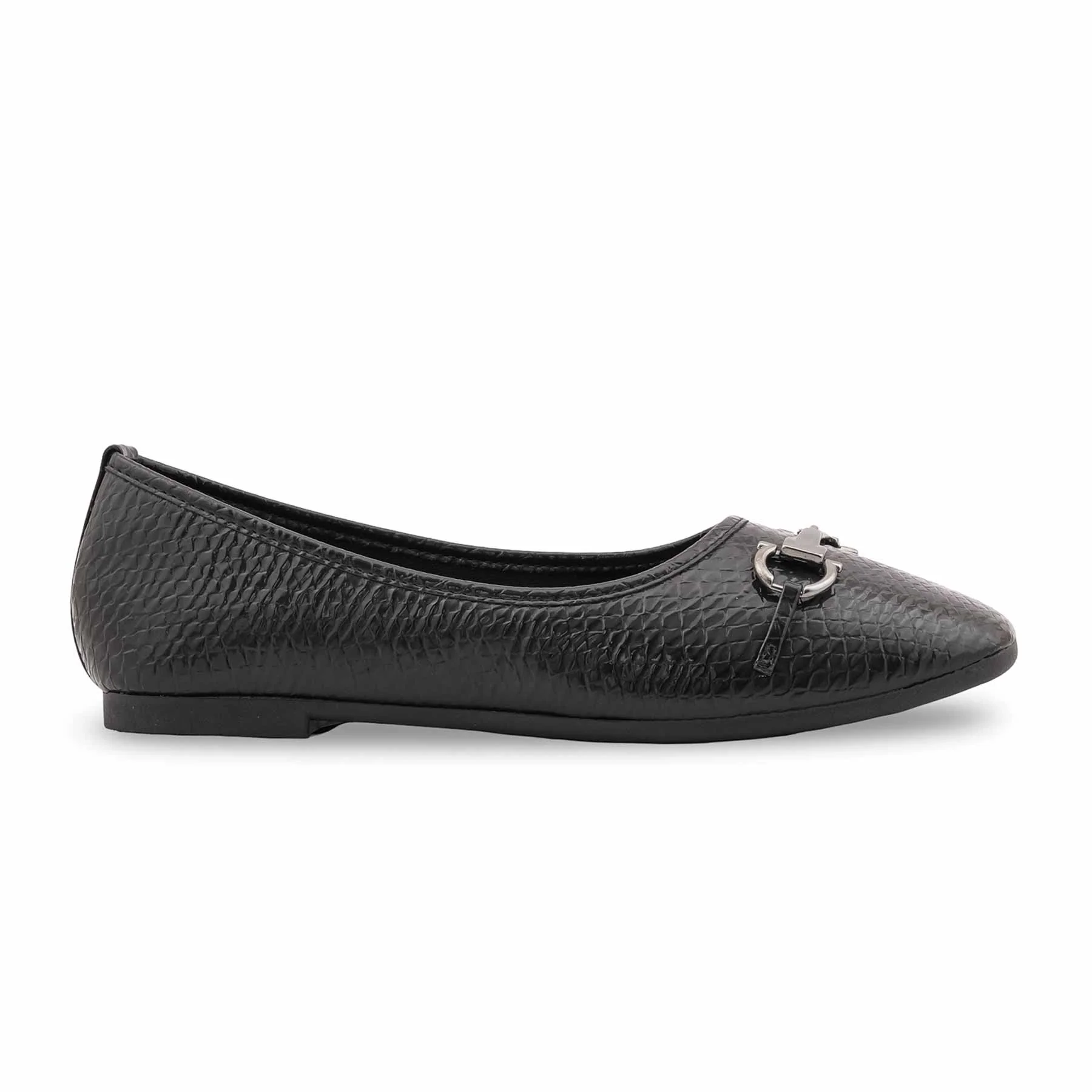 Black Casual Pumps For Women WN1386 - Image 9
