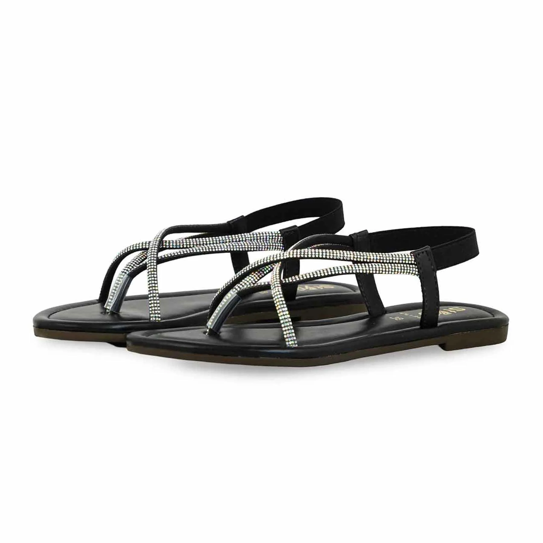 Black Casual Sandal CL1947 - Image 3