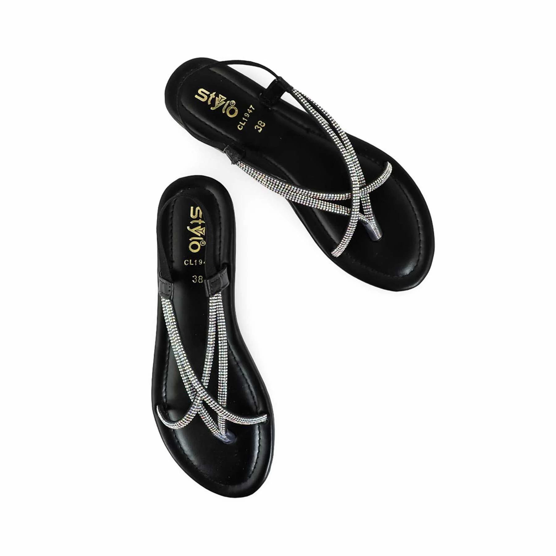 Black Casual Sandal CL1947 - Image 5