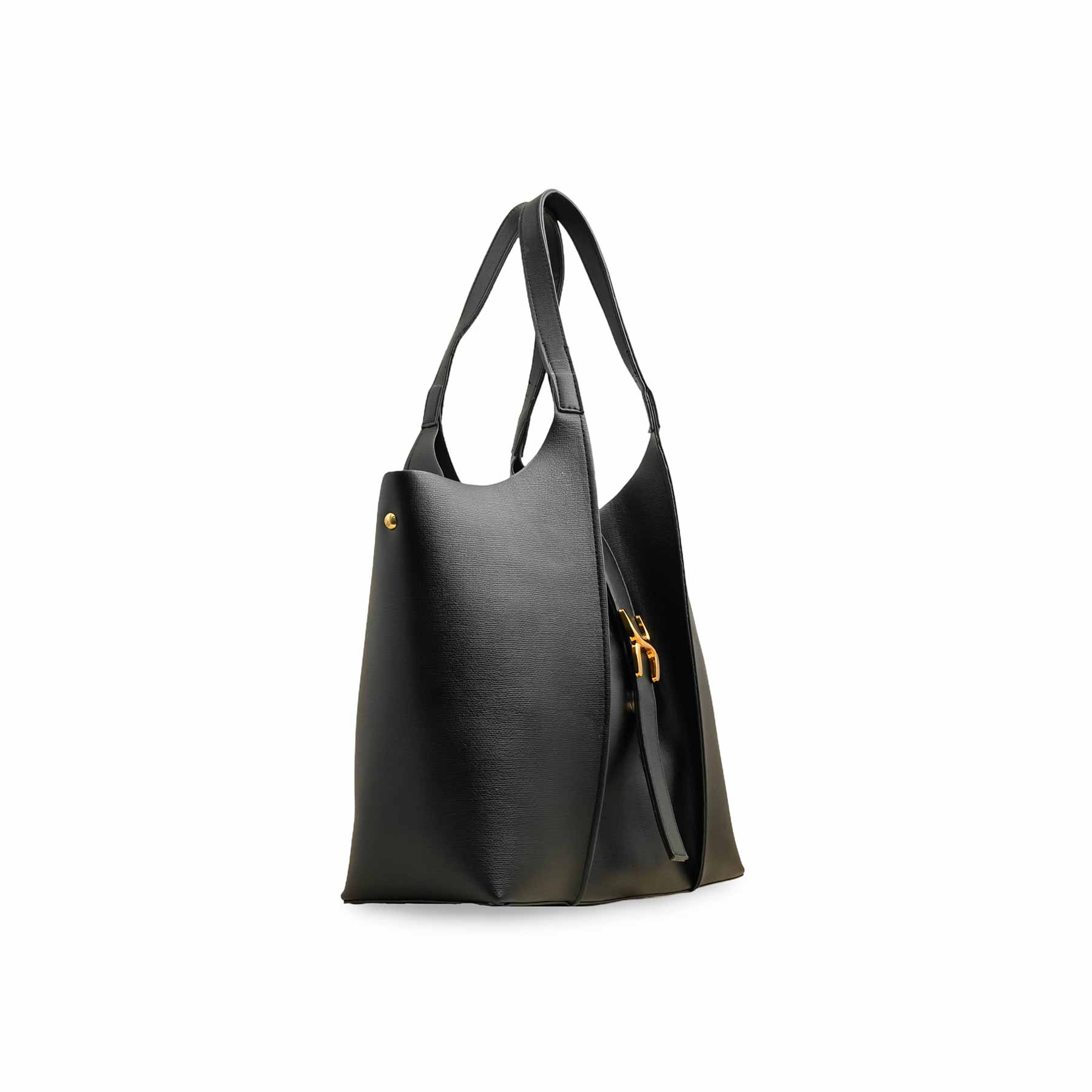 Black Casual Shoulder Bag For Women P55820 - Image 3