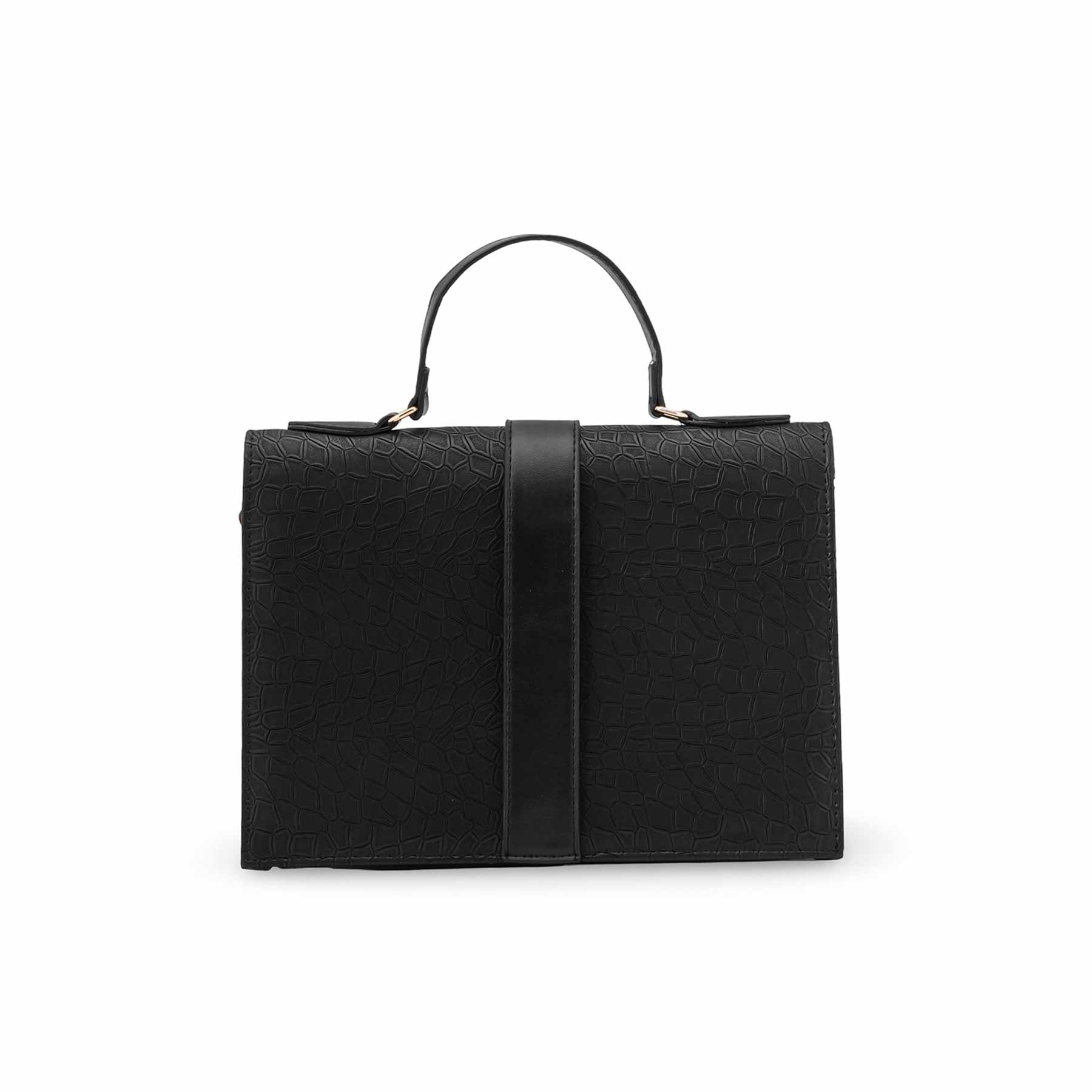 Black Casual Shoulder Bag For Women P55826 - Image 4