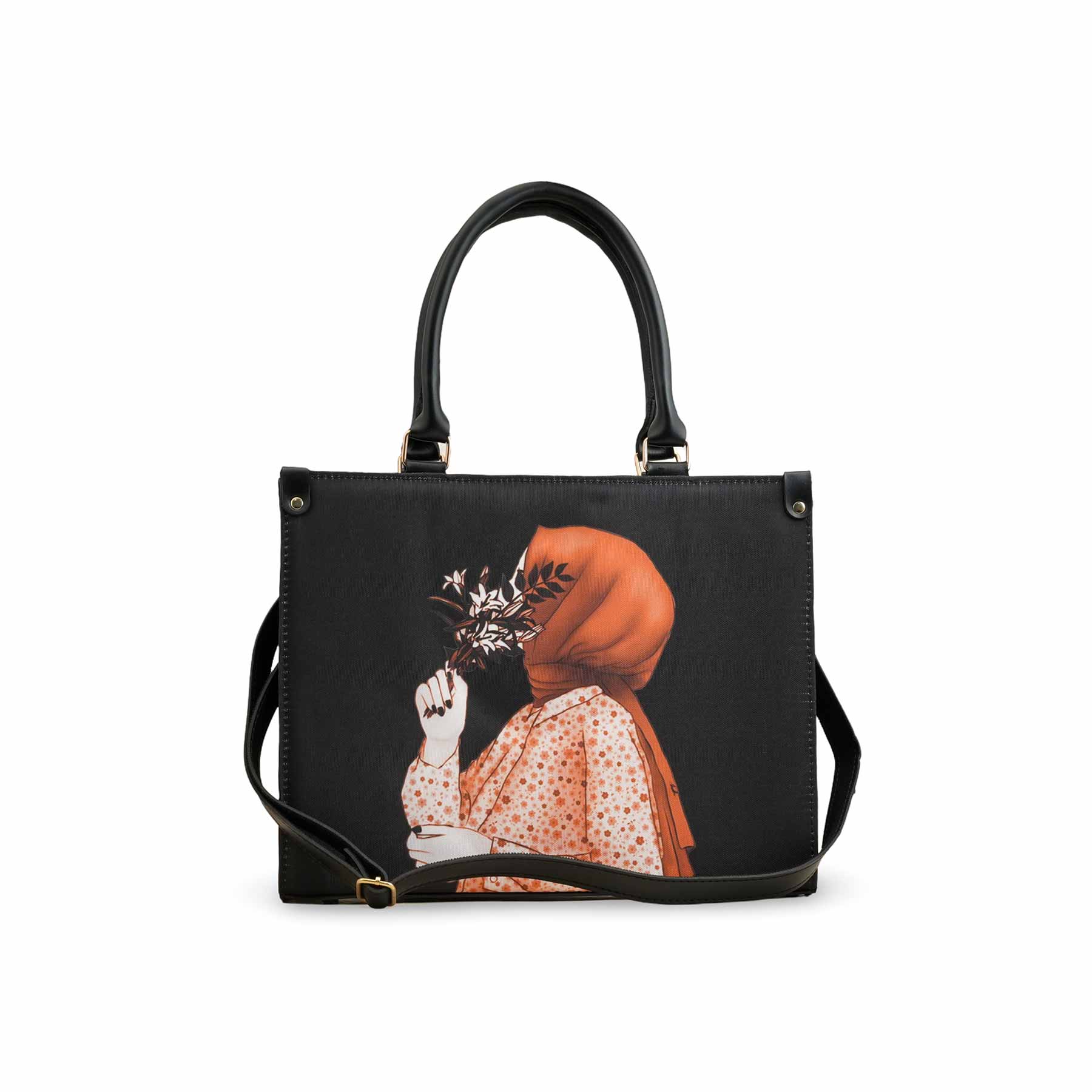 Black Casual Shoulder Bag For Women P56257 - Image 4