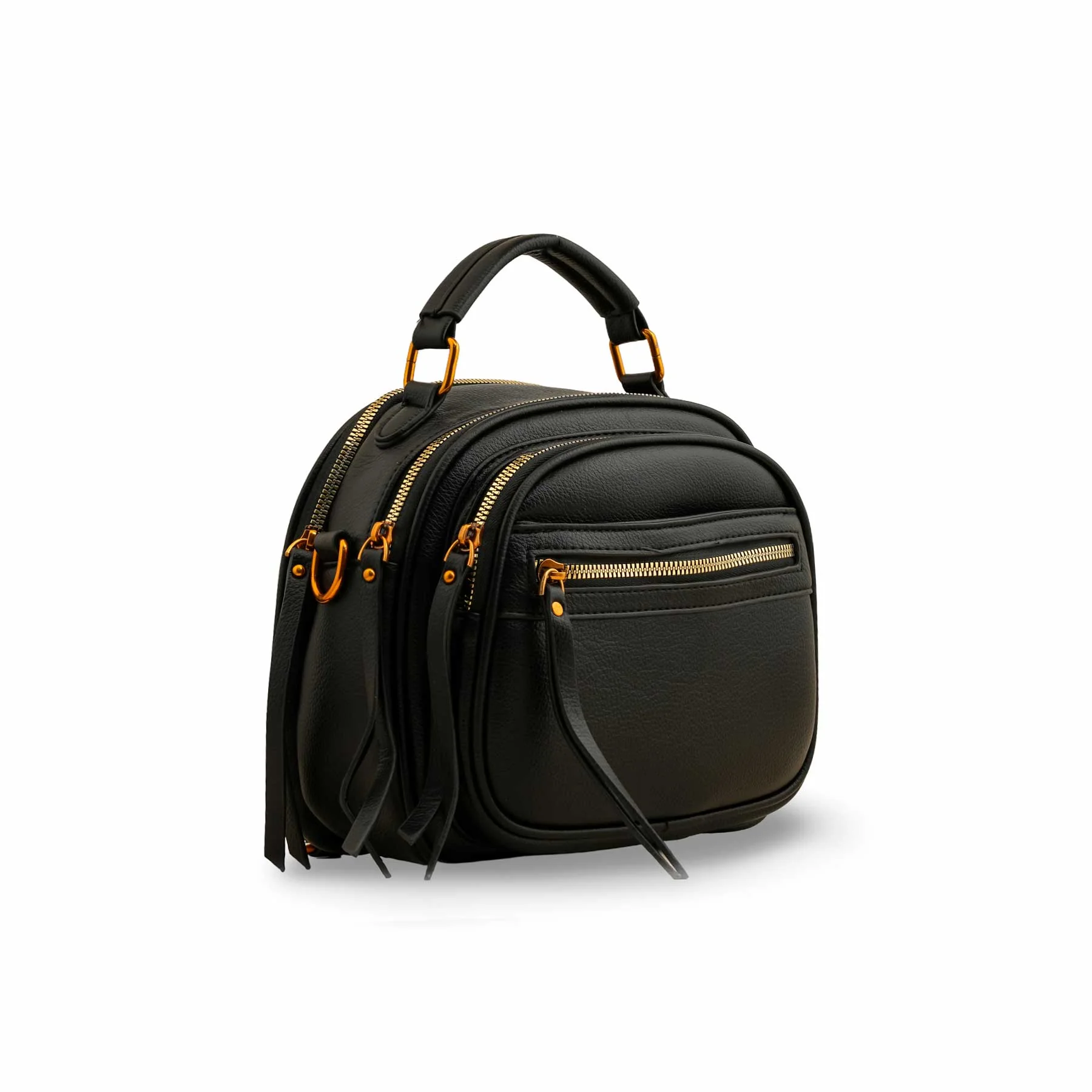 Black Casual Shoulder Bag P36391 - Image 2