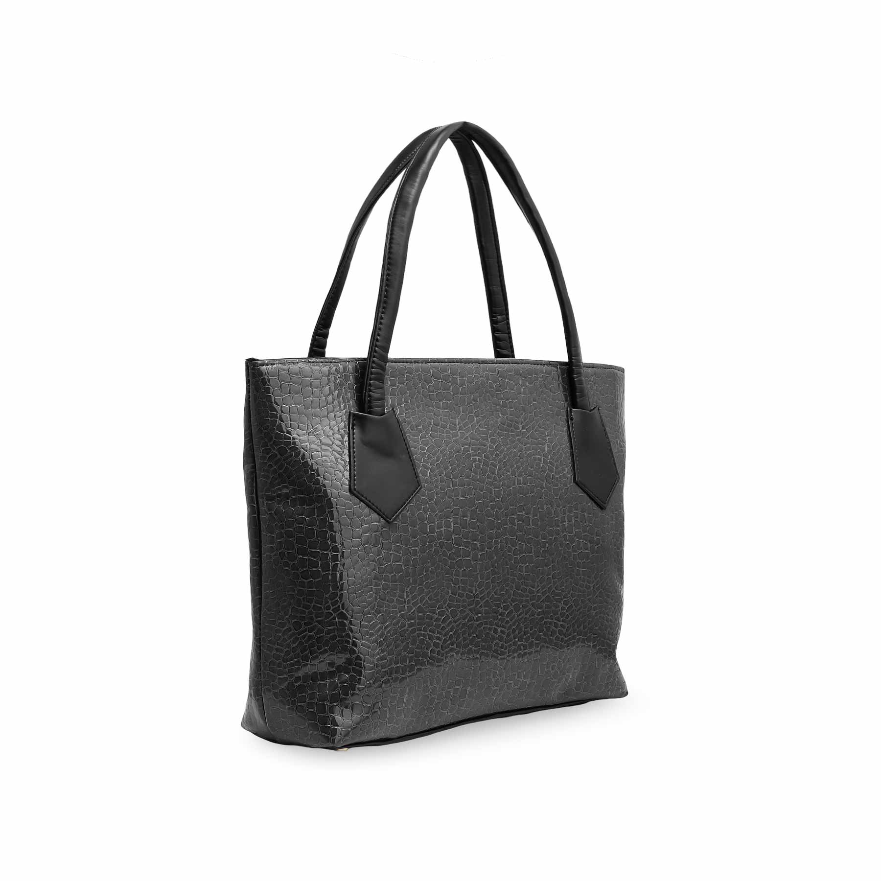 Black Casual Shoulder Bag P54162 - Image 2