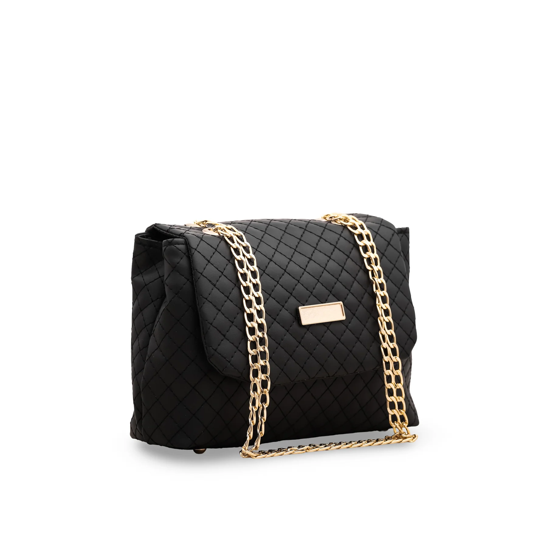 Black Casual Shoulder Bag P55447 - Image 3