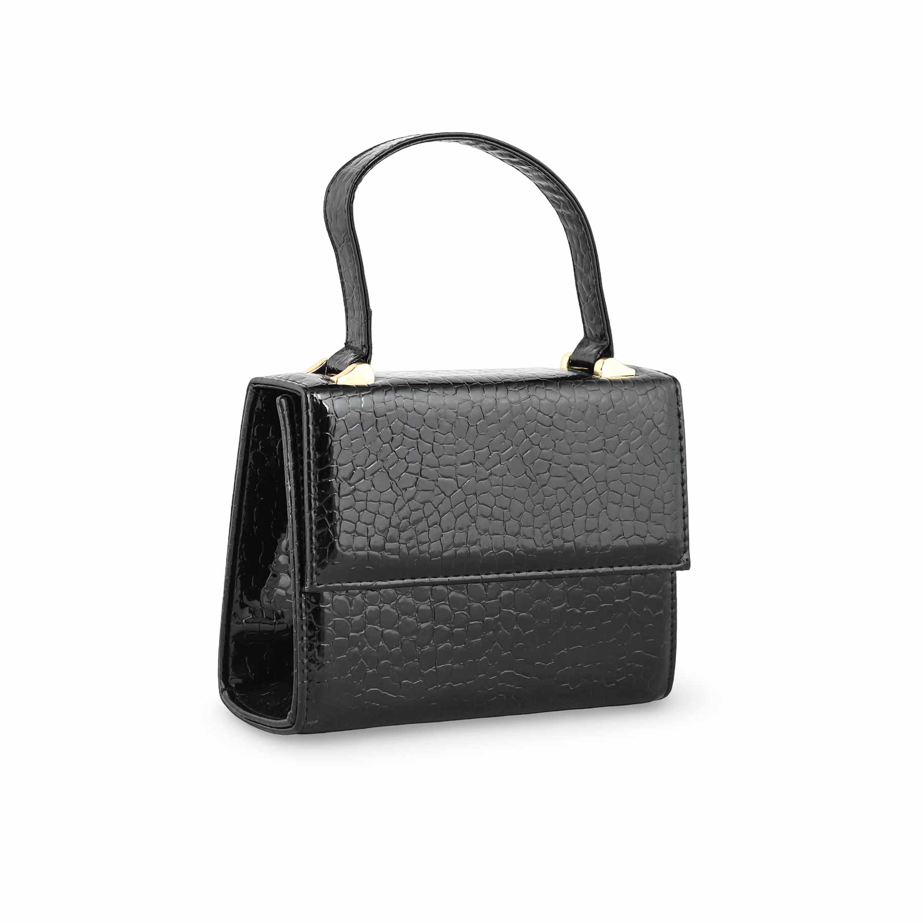 Black Casual Shoulder Bag P55702 - Image 2