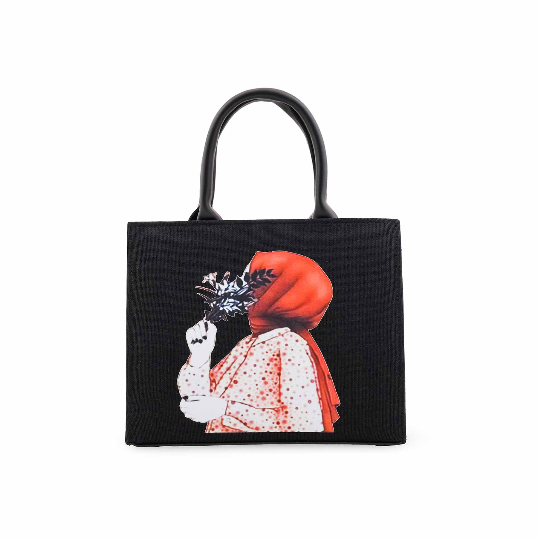 Black Casual Shoulder Bag P56255 - Image 2