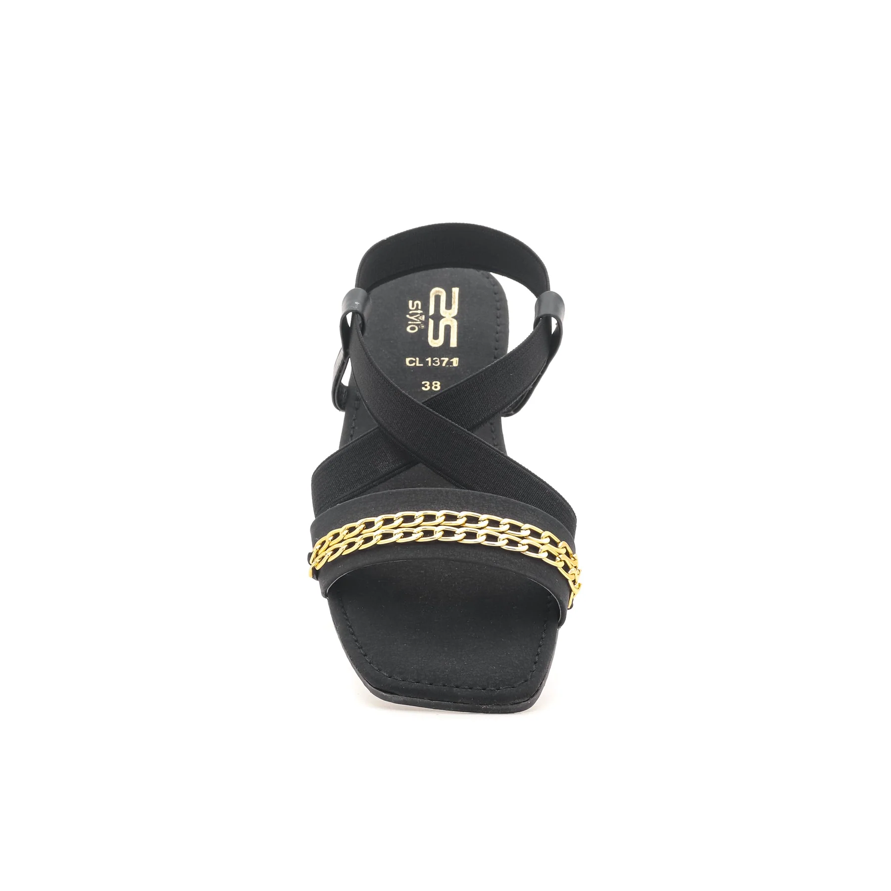 Black Casual Sandal CL1371 - Image 3