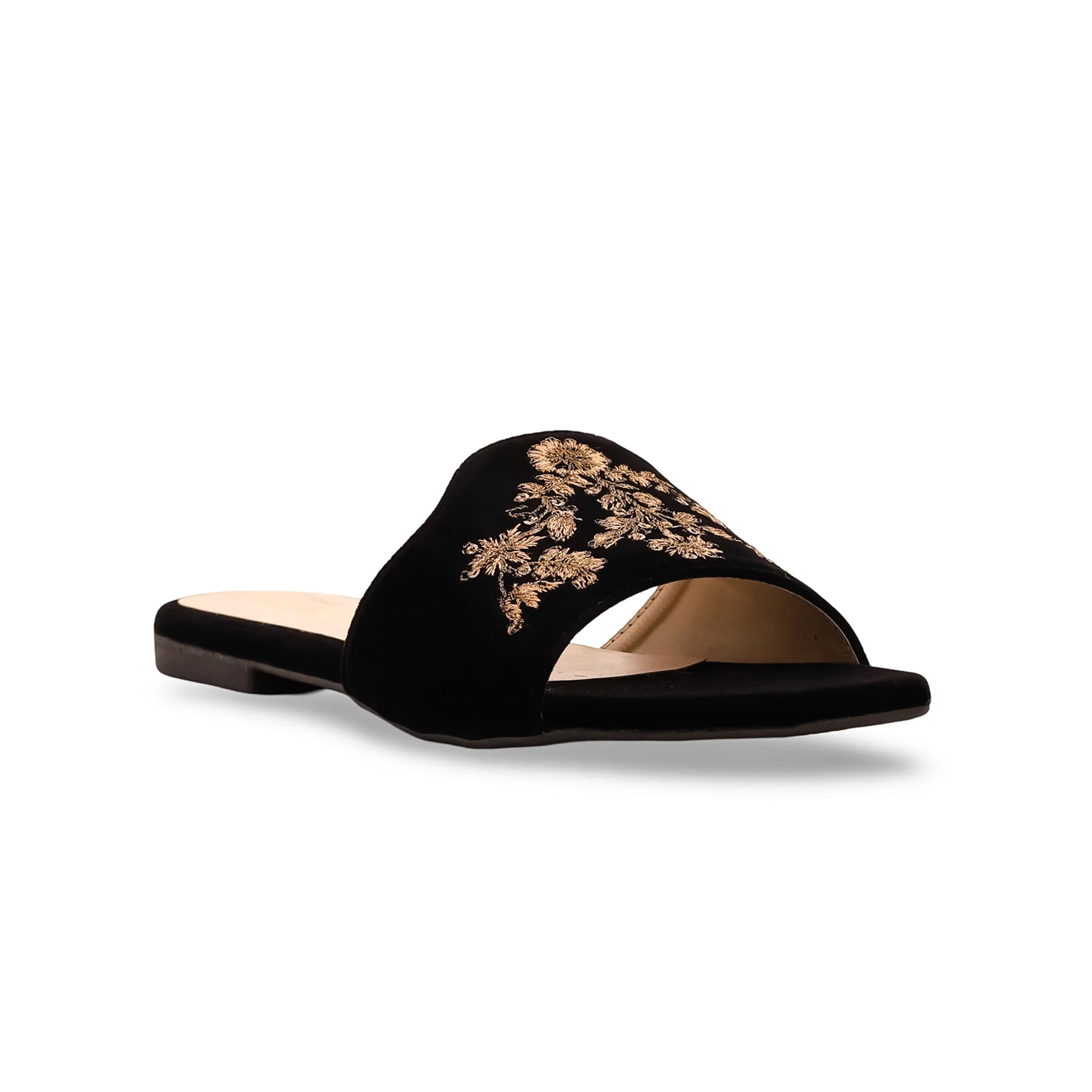 Women Black Casual Slipper CL1808 - Image 2