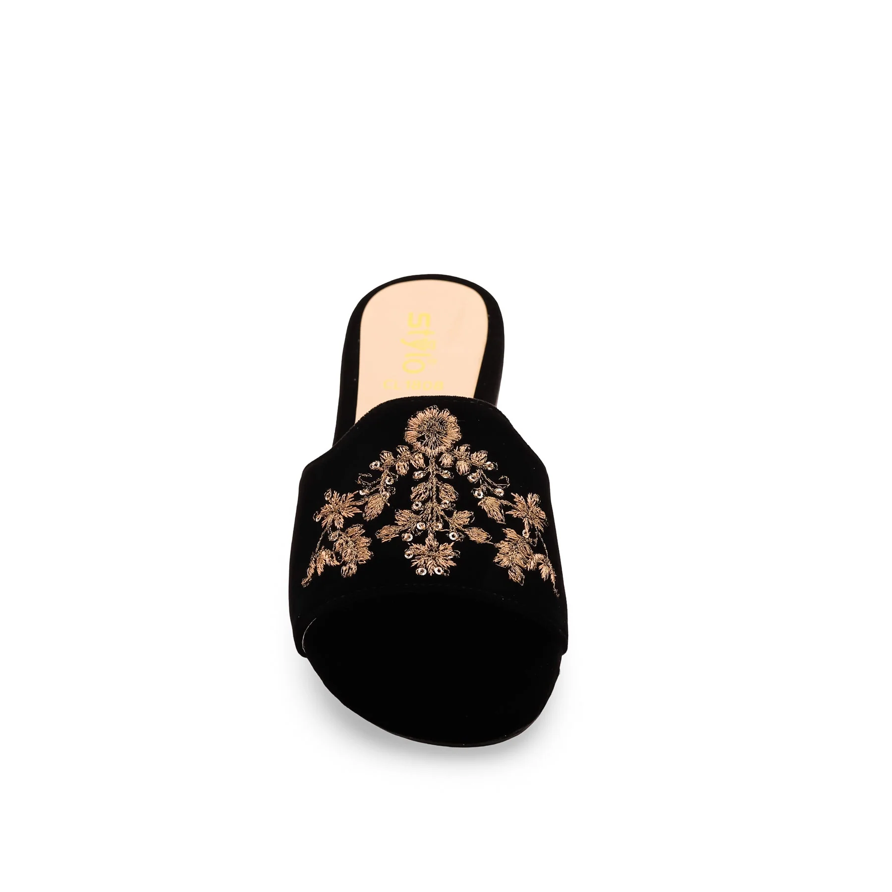 Women Black Casual Slipper CL1808 - Image 3